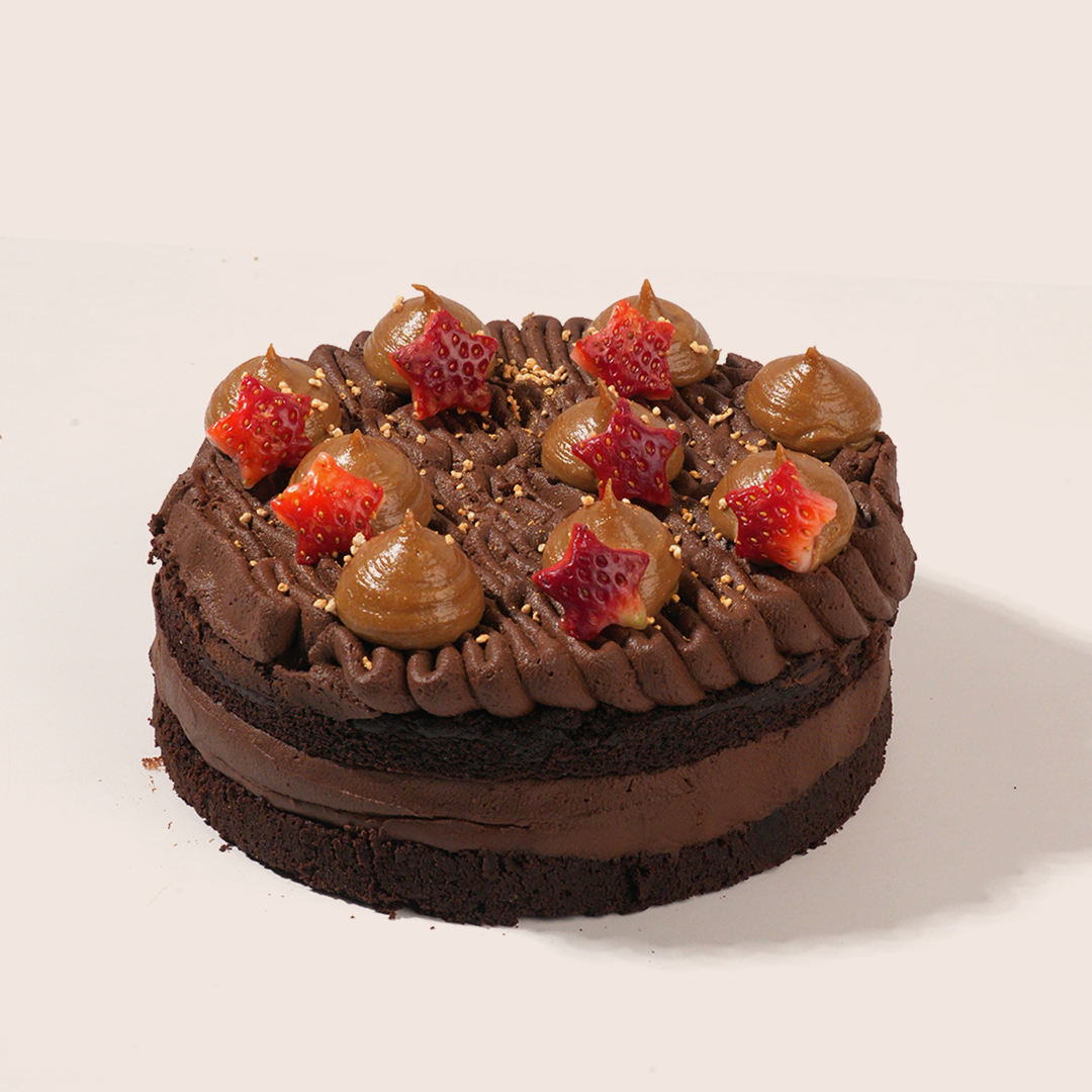 Strawberry Cacao Millet Cake