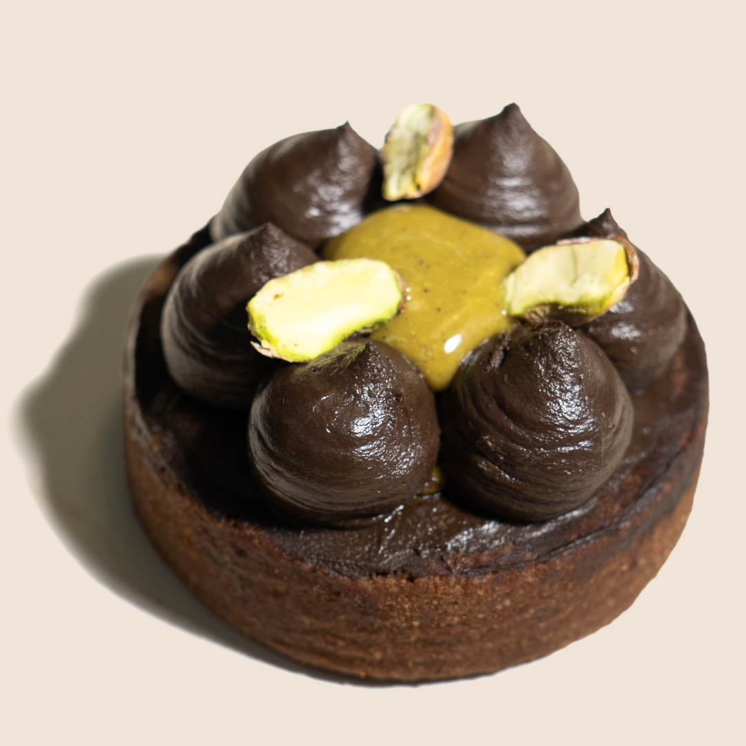 Cacao & Pistachio Tart