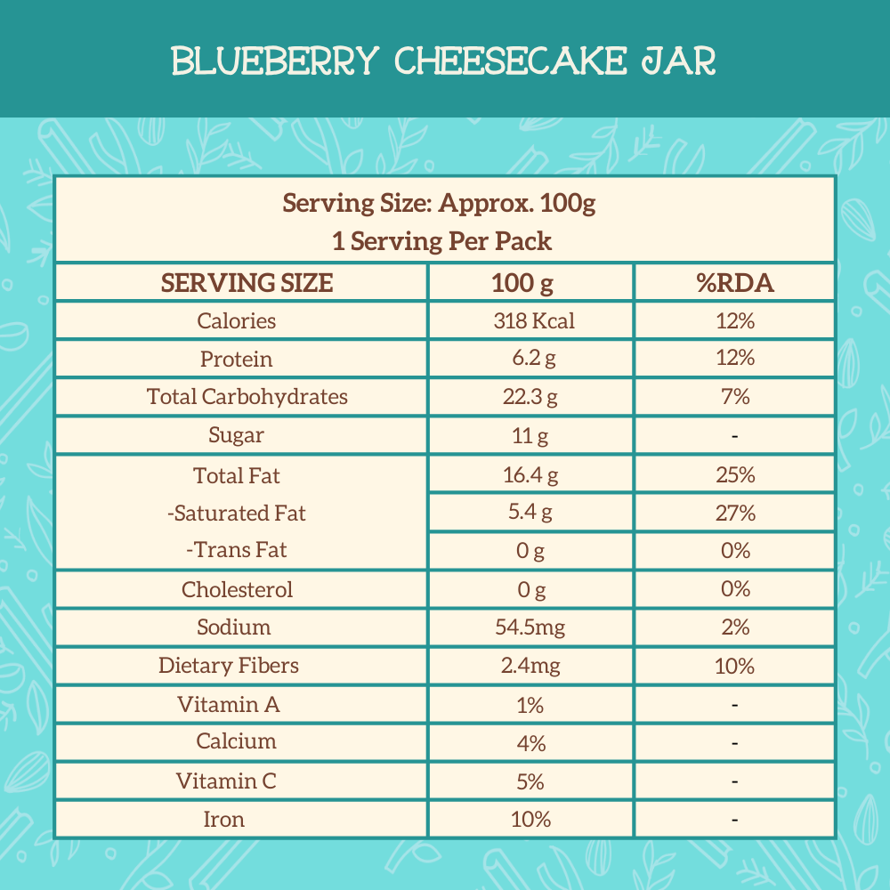 Blueberry & Cheesecake Millet Jar