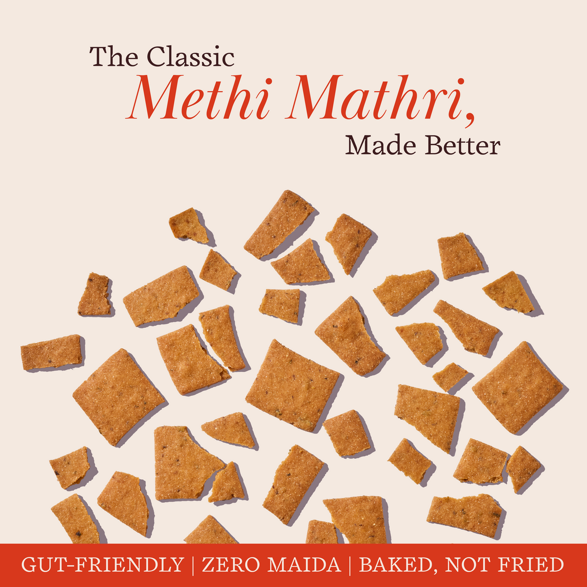 Methi Millet Crackers