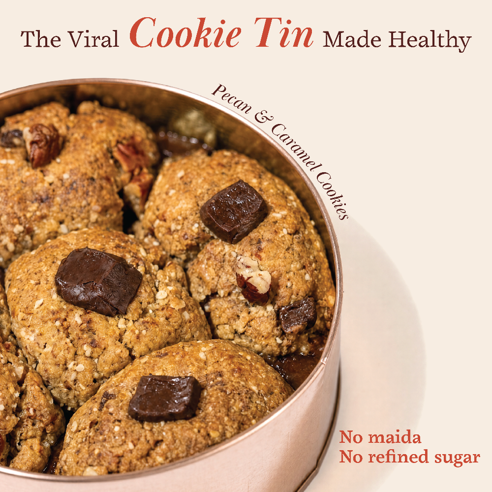 Pecan & Caramel Cookie Tin