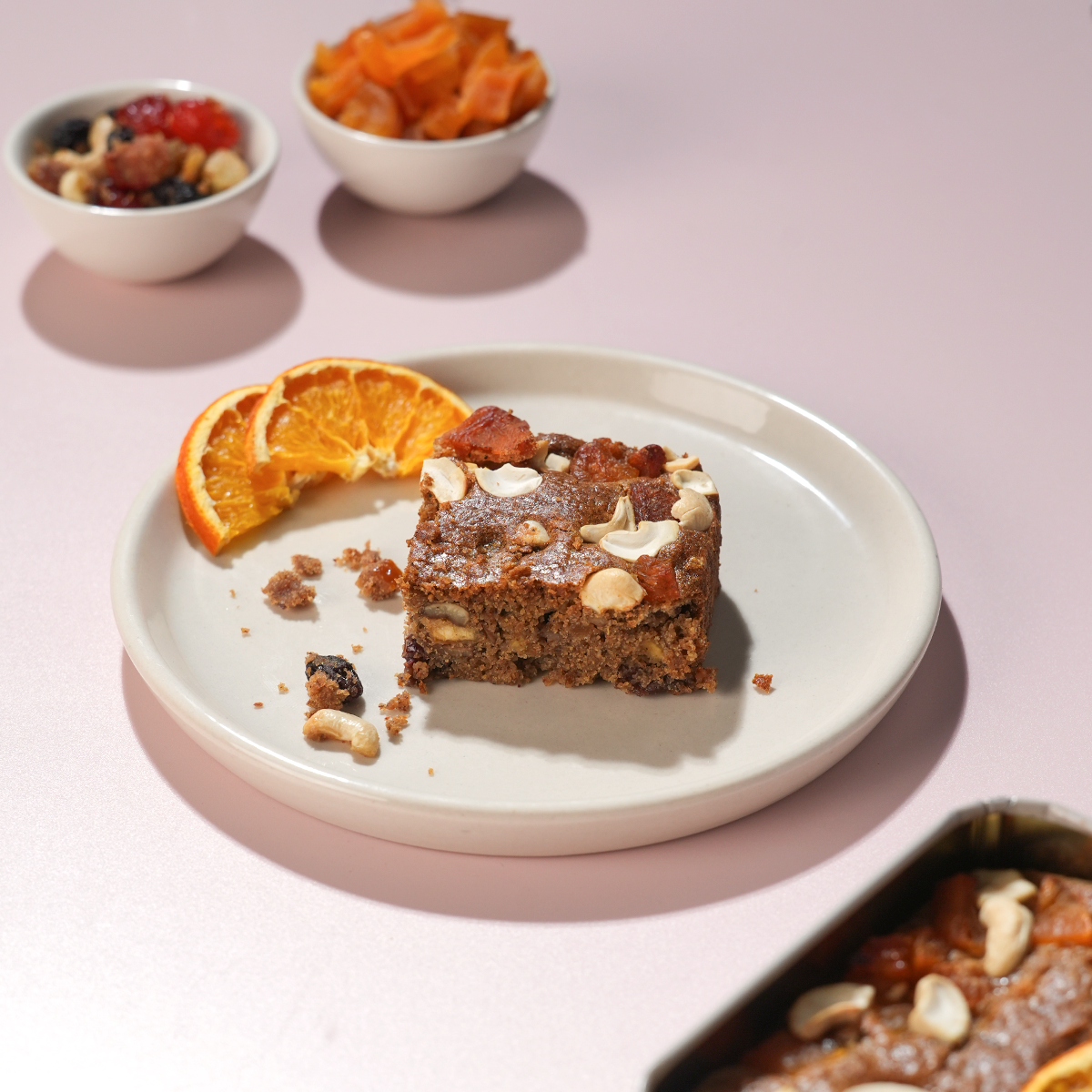 Non-Boozy Millet Plum Cake