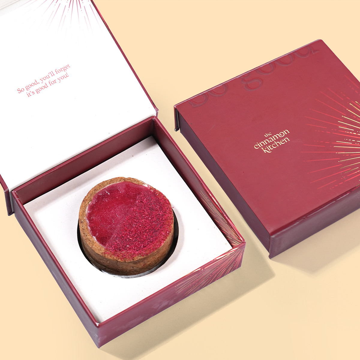 Gulkand & White Chocolate Millet Tart