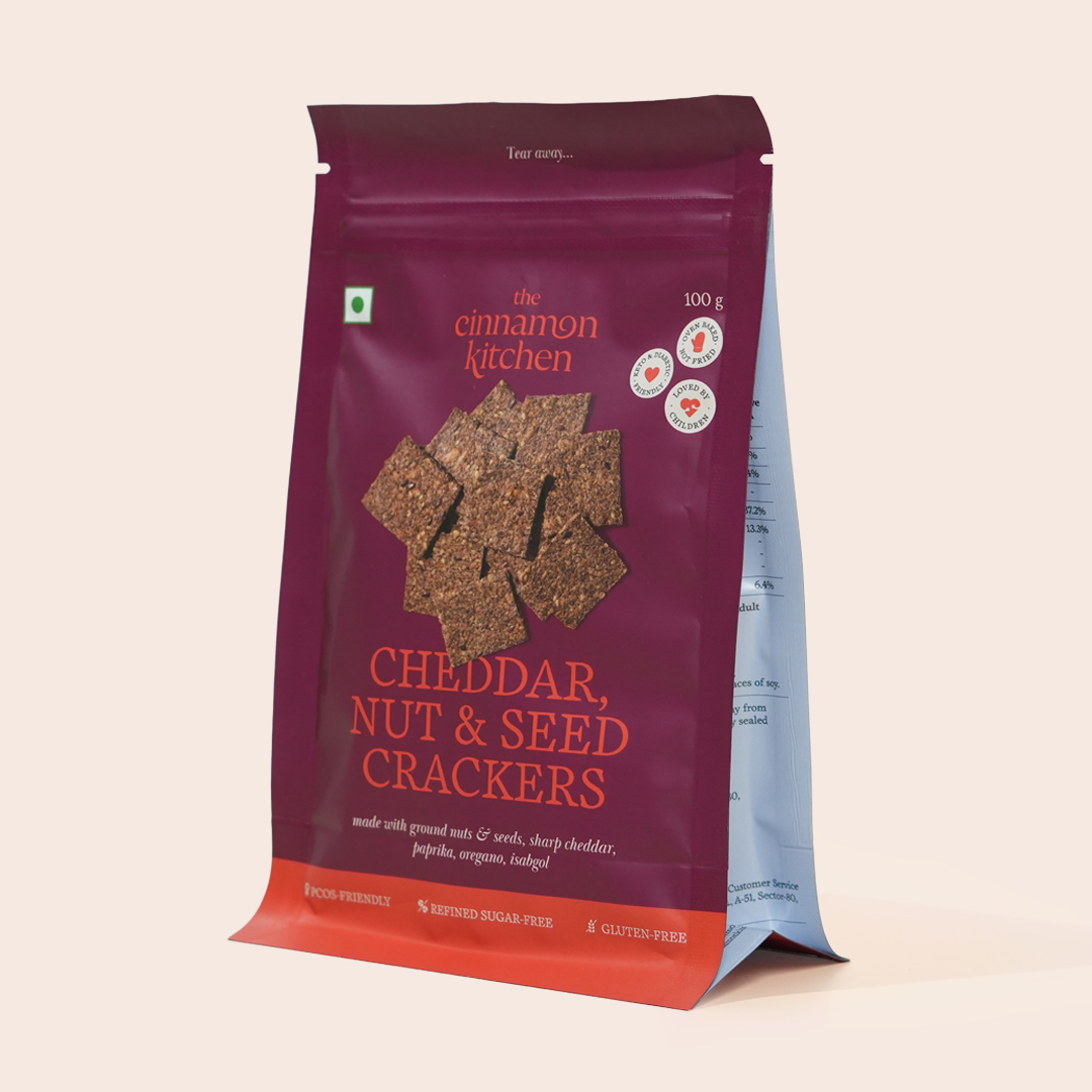 Cheddar Nut & Seed Crackers