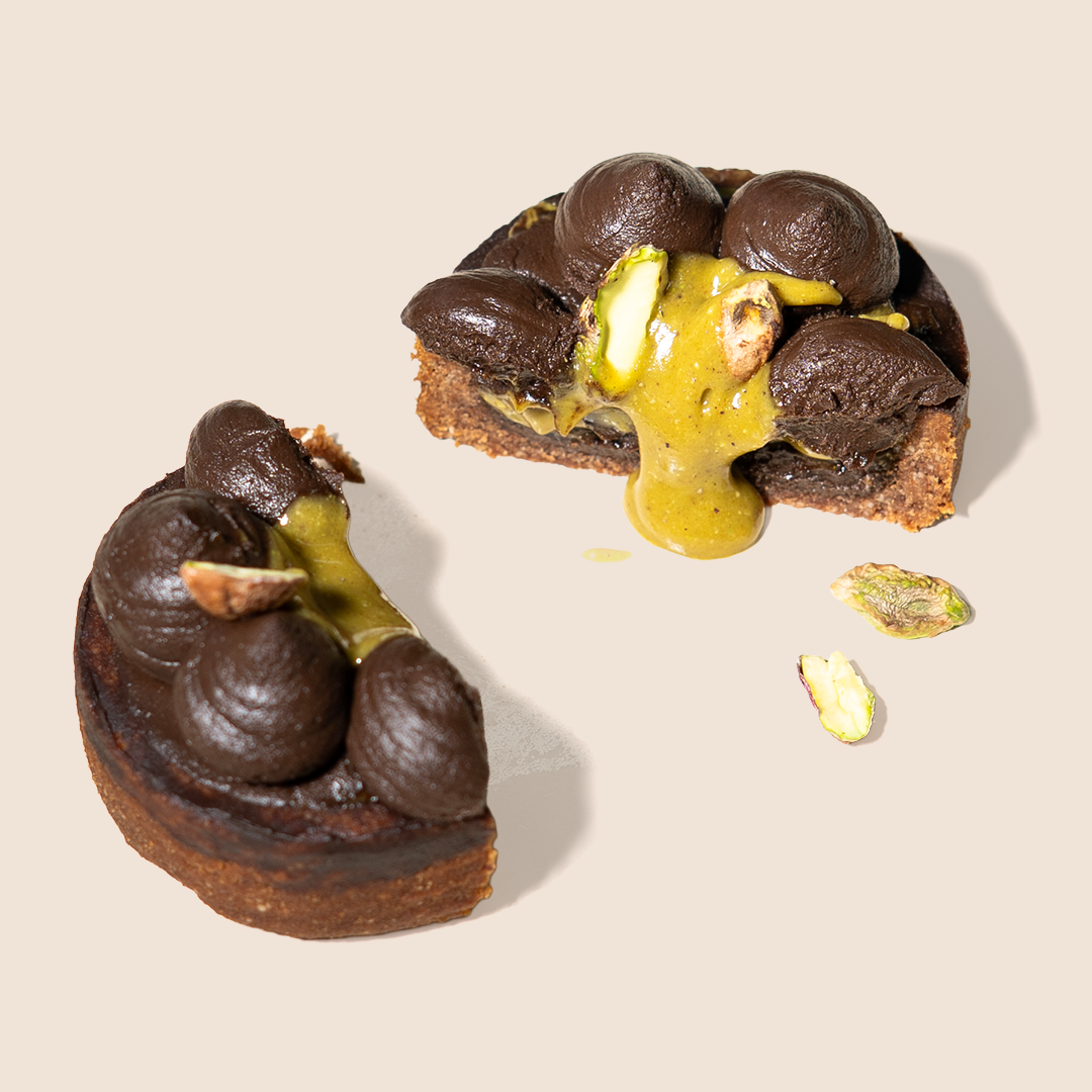 Cacao & Pistachio Tart