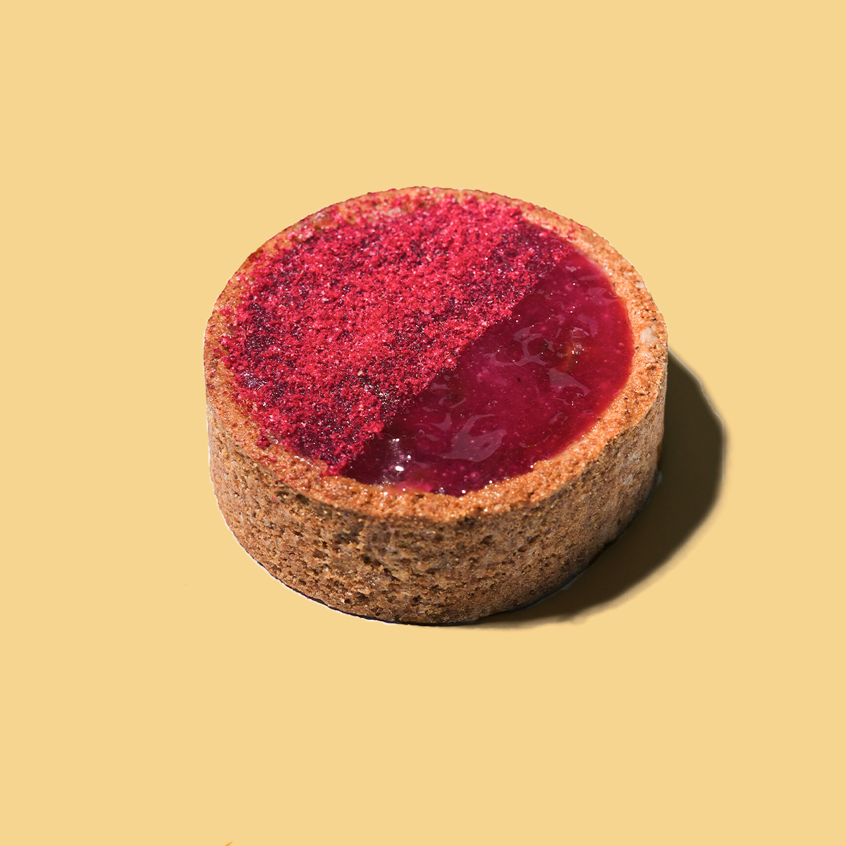 Gulkand & White Chocolate Millet Tart