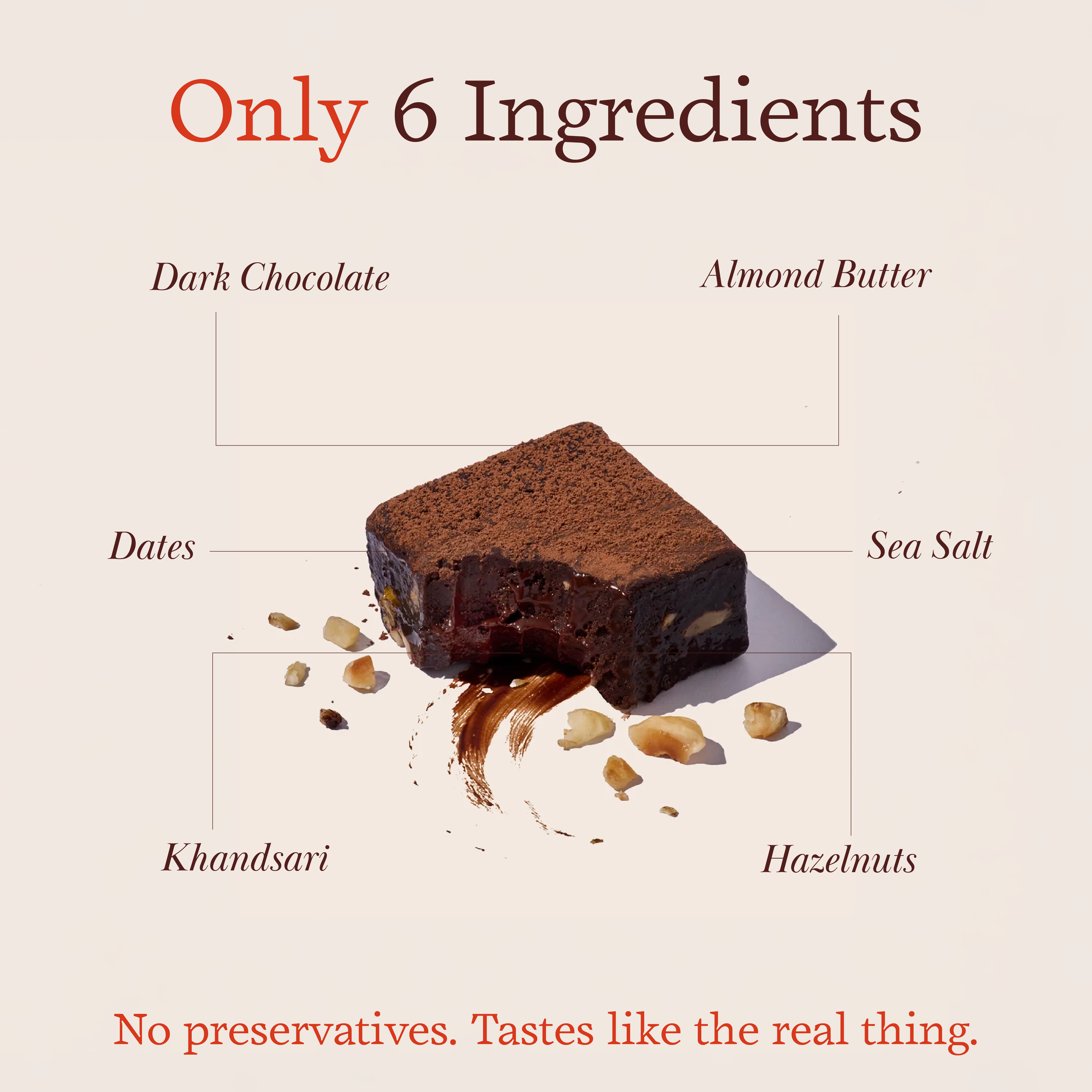 Cacao, Hazelnut & Date Fudge