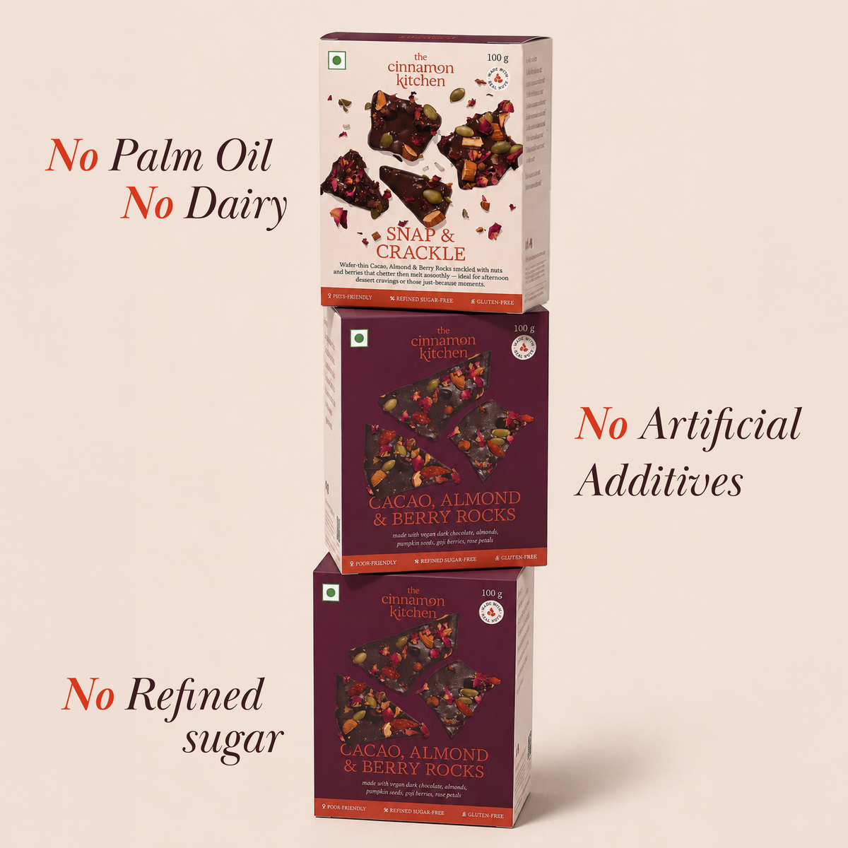 Cacao, Almond & Berry Rocks