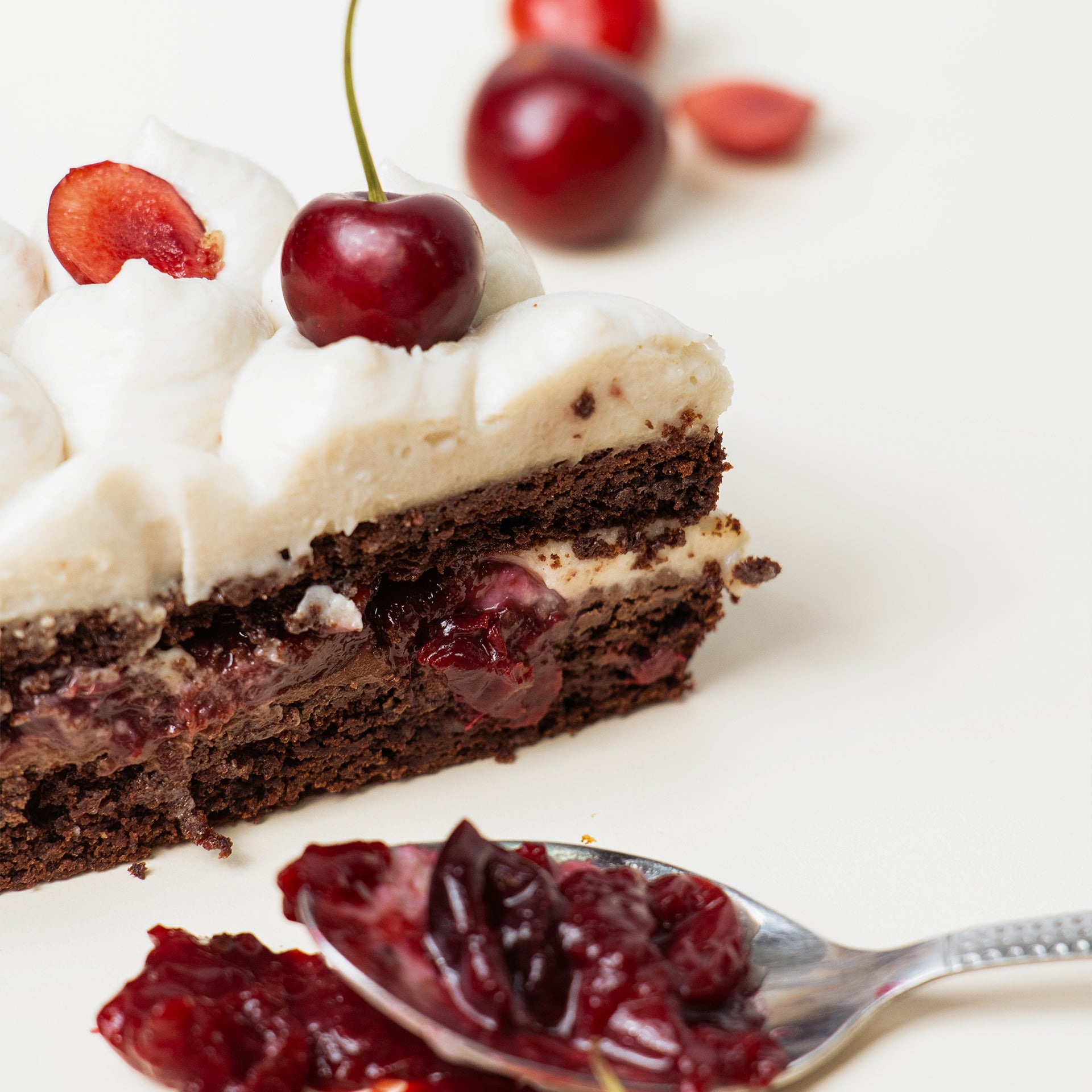 Cherry & Cacao Millet Cake