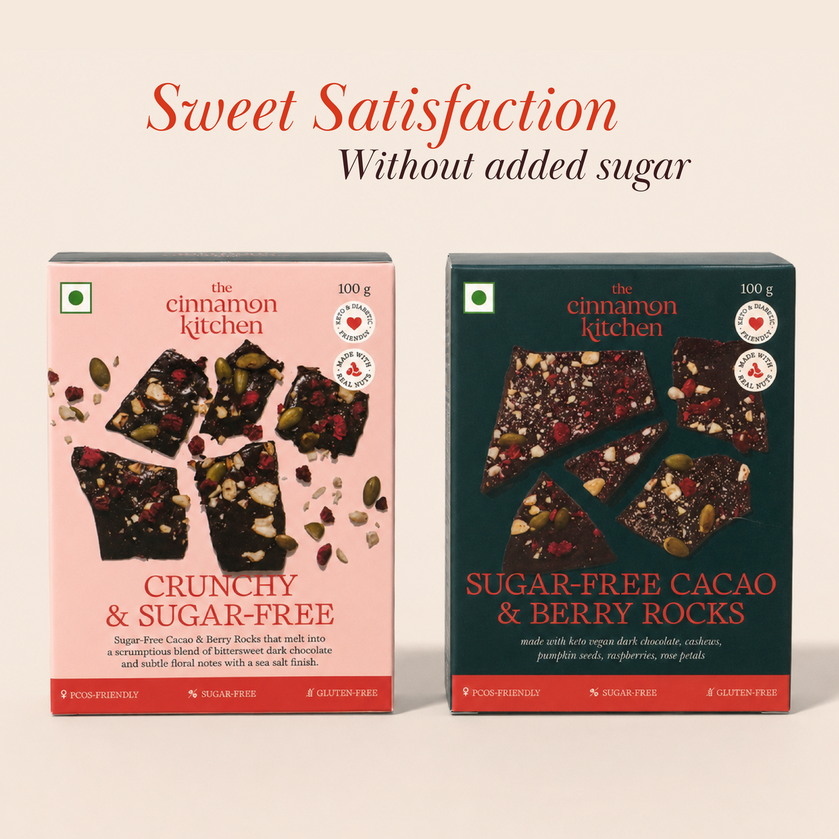 Sugar-Free Cacao & Berry Rocks