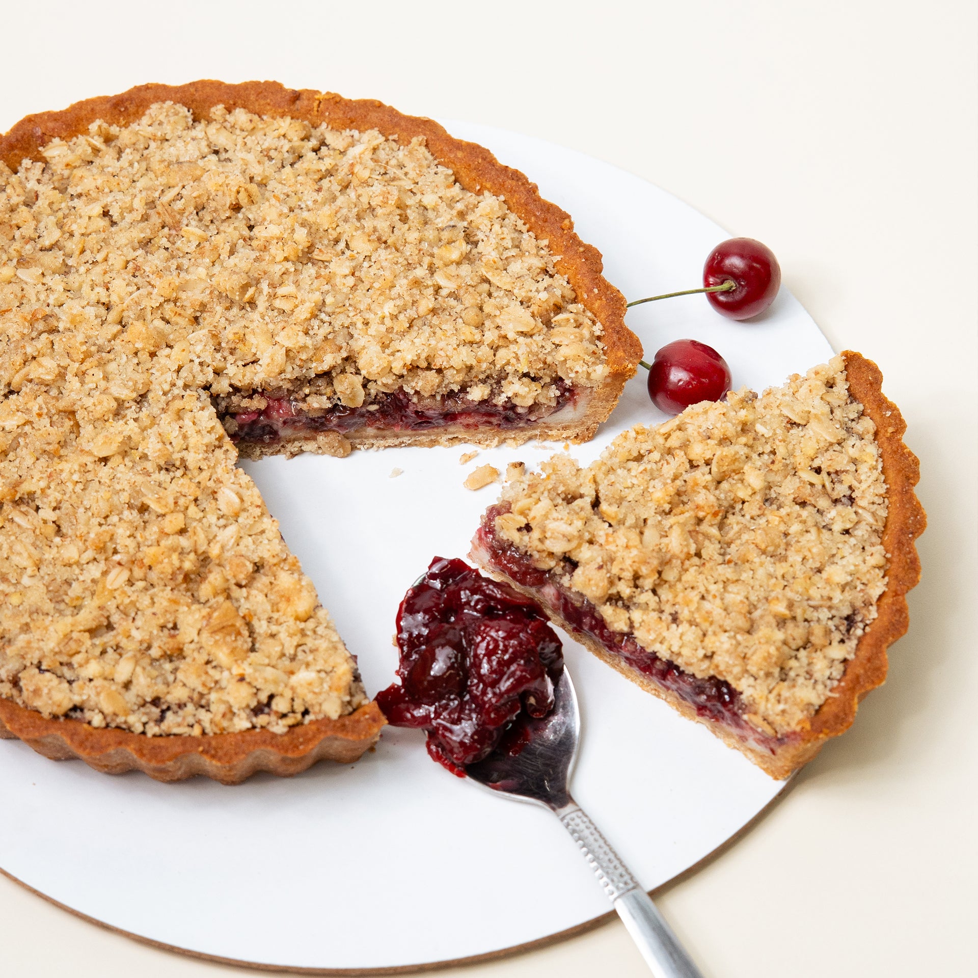 Cherry Cobbler Tart