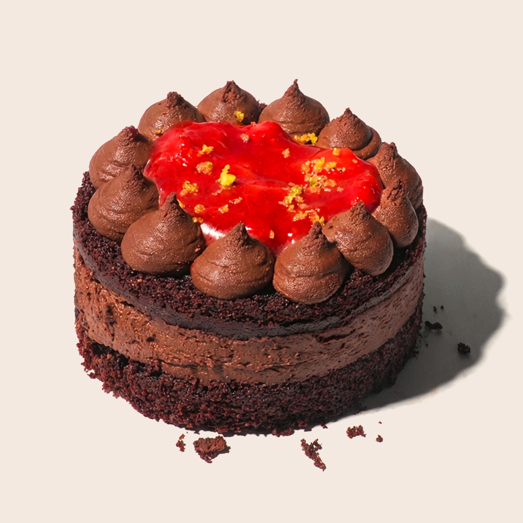 Strawberry Cacao Millet Cake