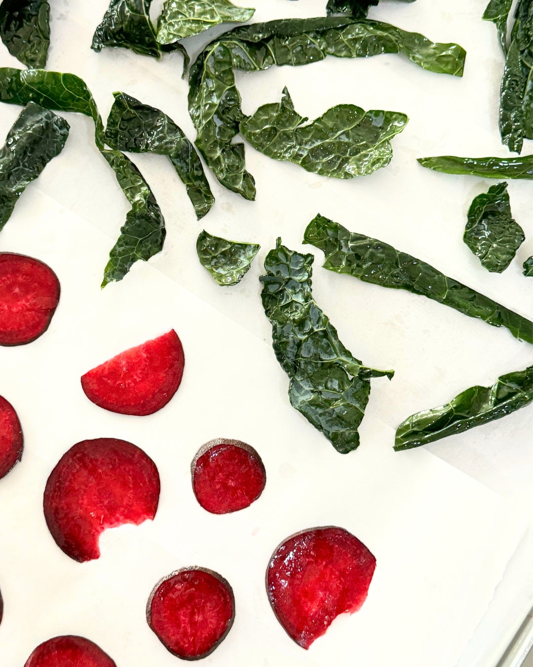 Beetroot and Kale Chips
