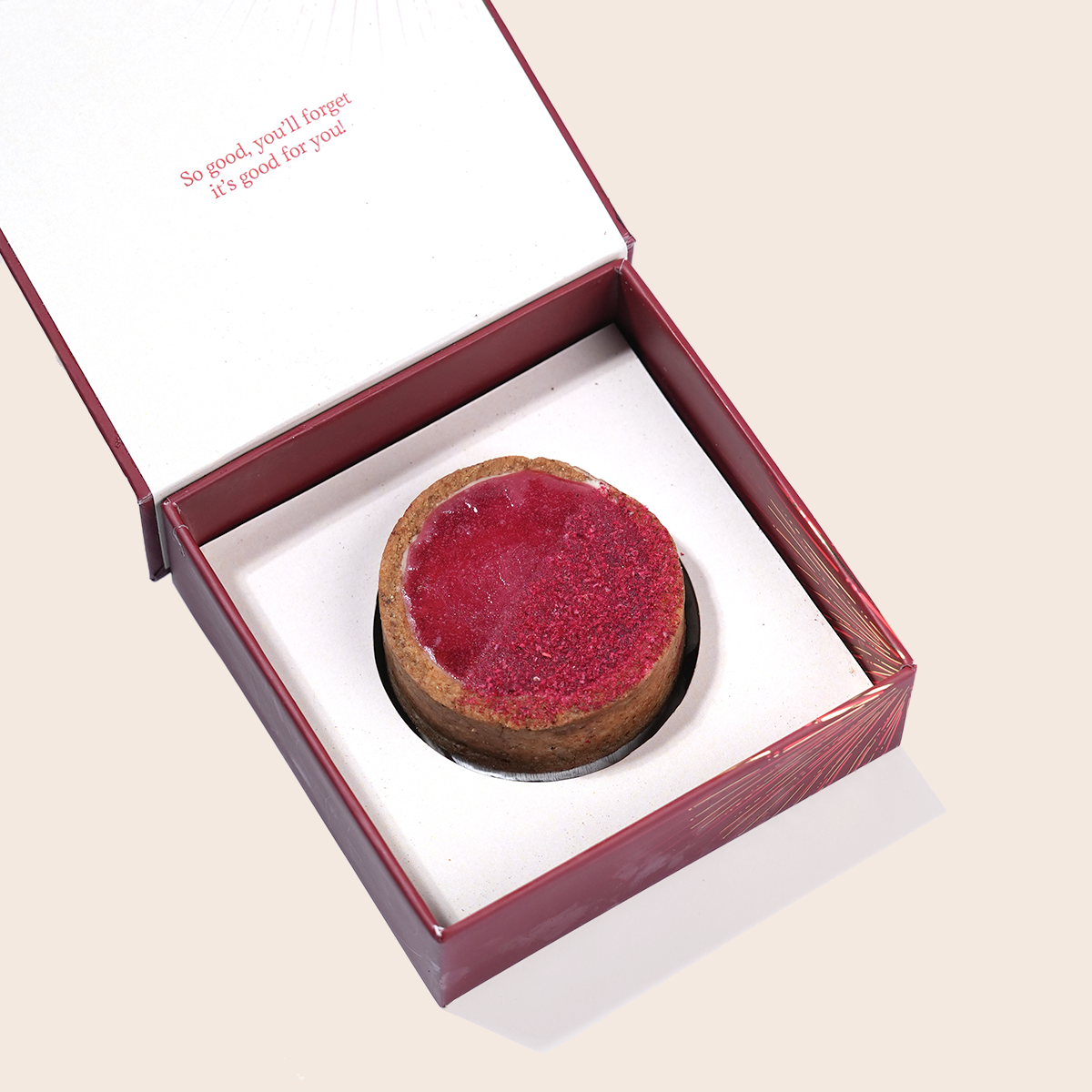 Gulkand White Chocolate Tart