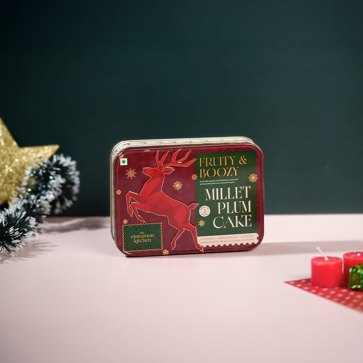 TCK’s Boozy Christmas Cake - Vegan & Gluten Free, 500gm