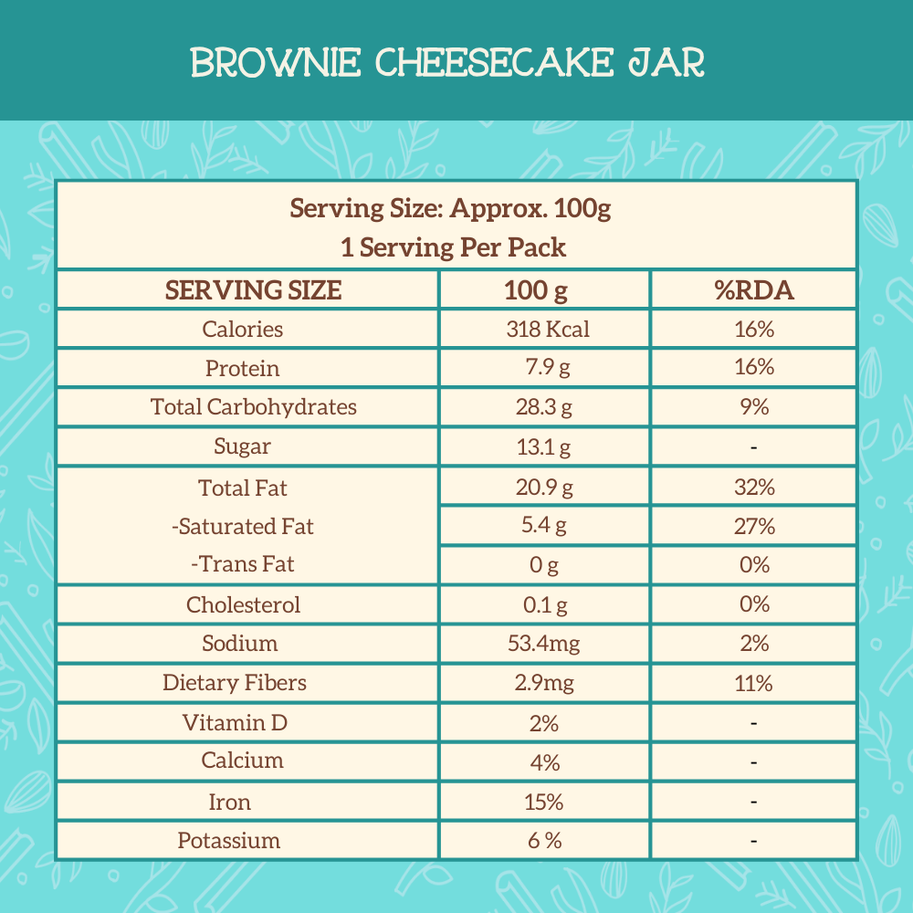 Brownie & Cheesecake Millet Jar