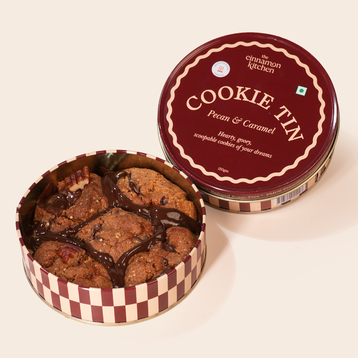 Pecan & Caramel Cookie Tin