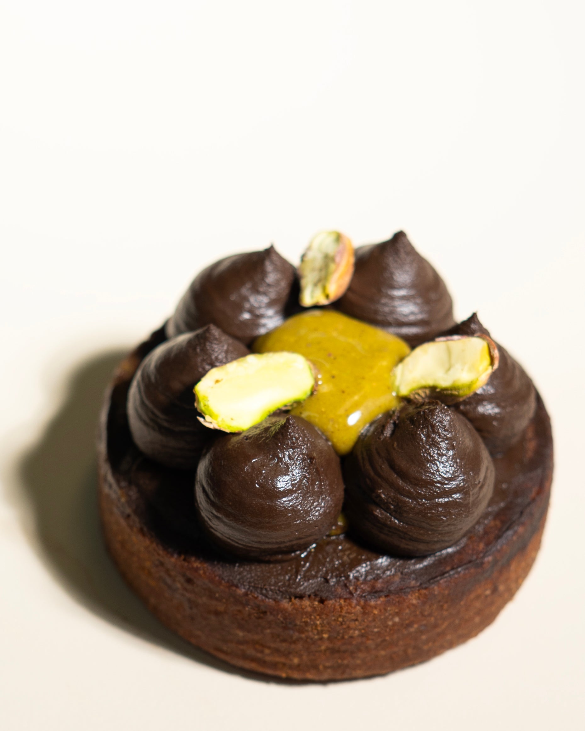 Cacao & Pistachio Tart