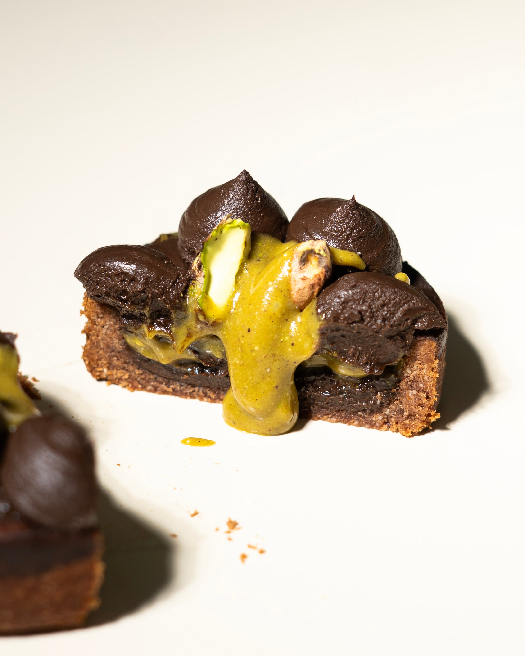 Cacao & Pistachio Tart