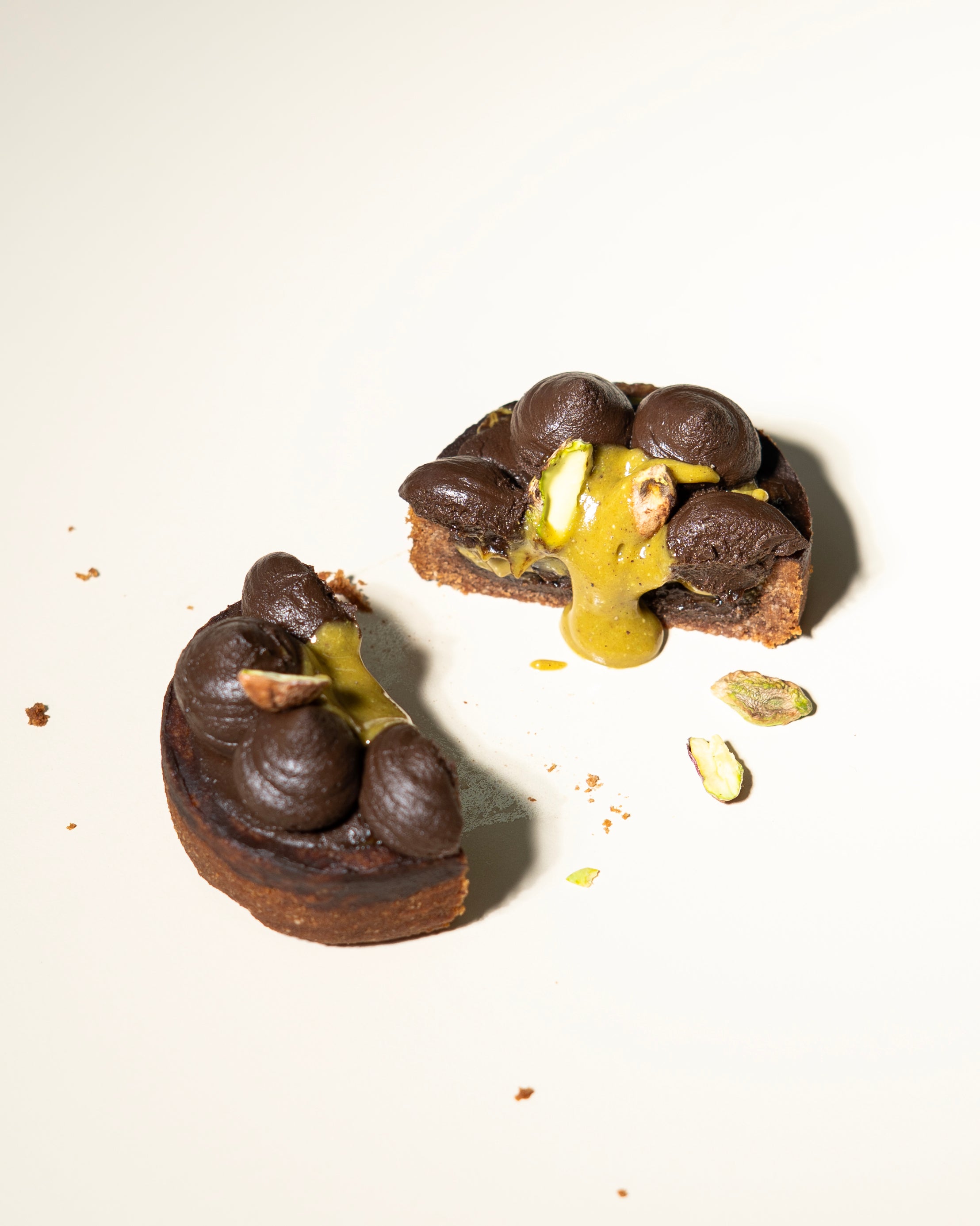 Cacao & Pistachio Tart