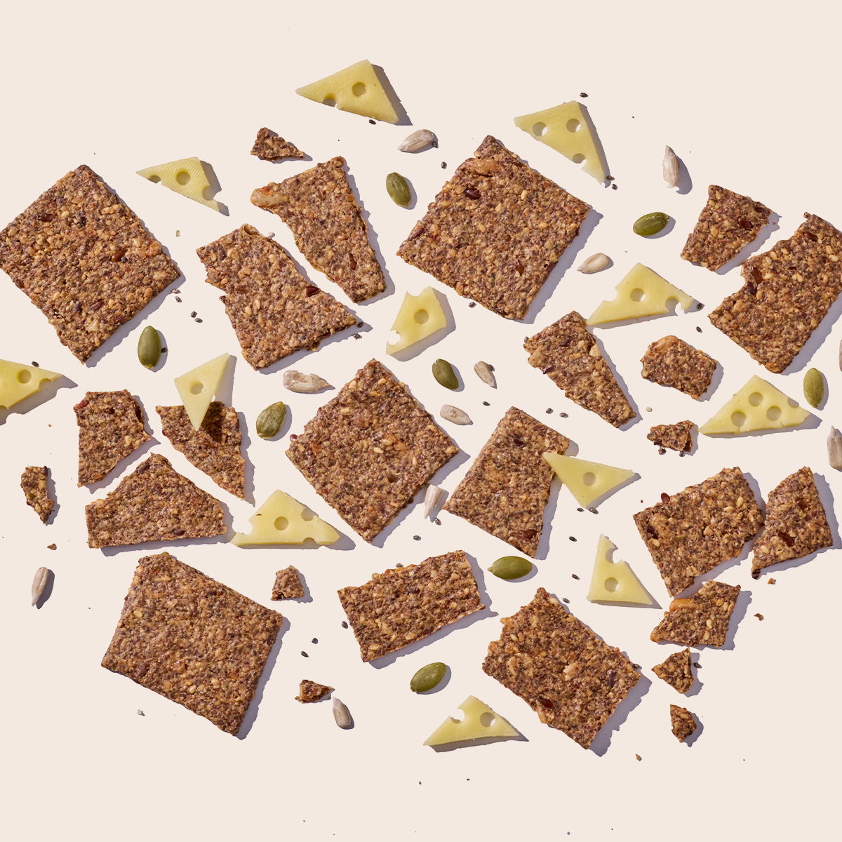 Cheddar Nut & Seed Crackers