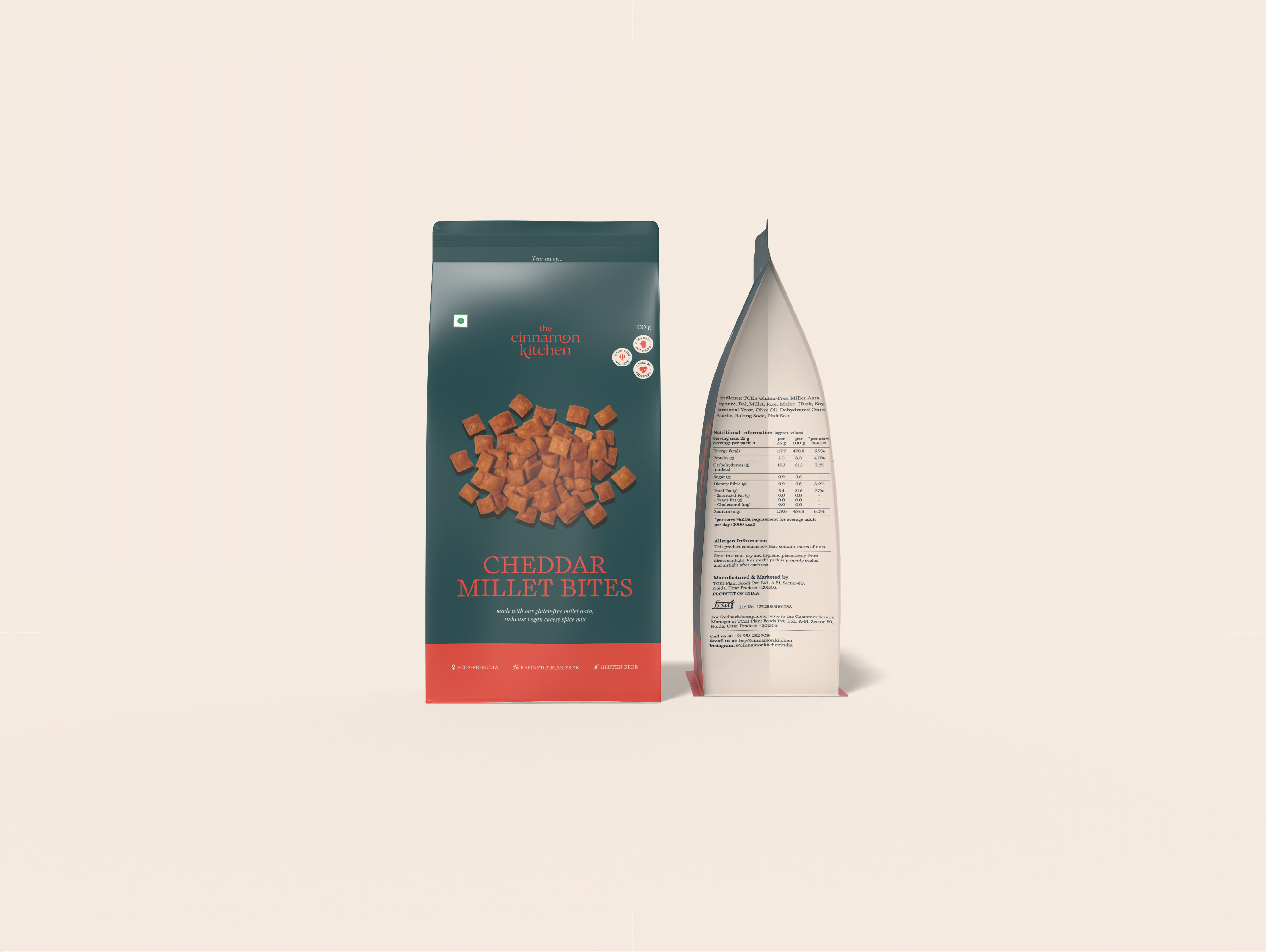 Cheddar Millet Bites
