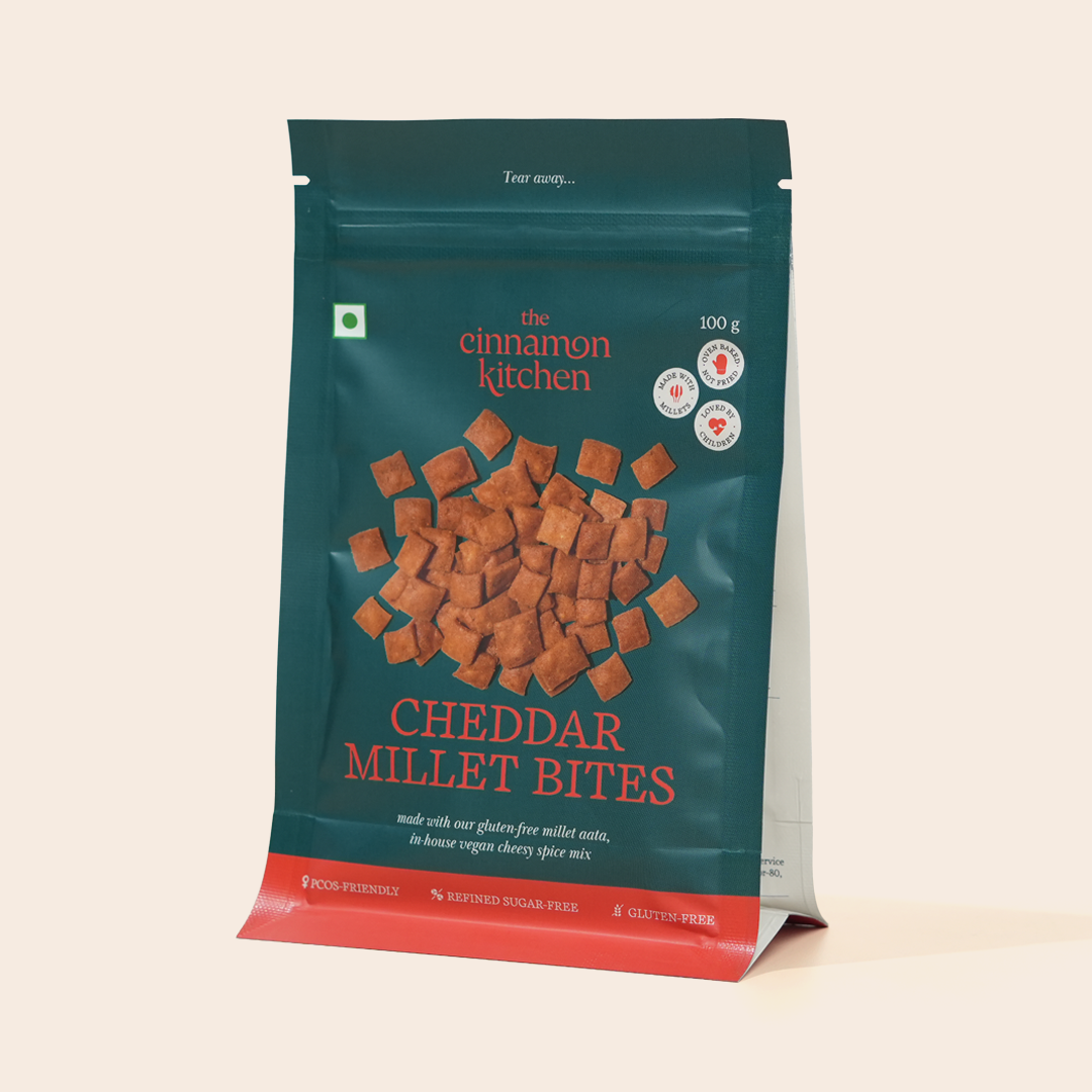 Cheddar Millet Bites