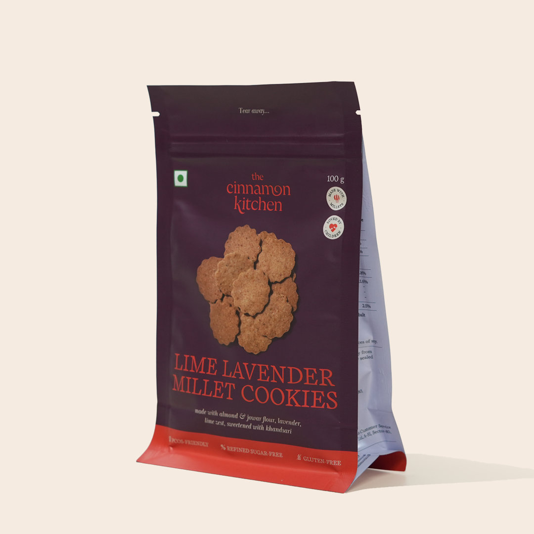 Lime Lavender Millet Cookies