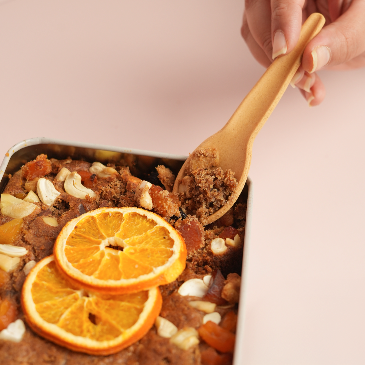 Non-Boozy Millet Plum Cake