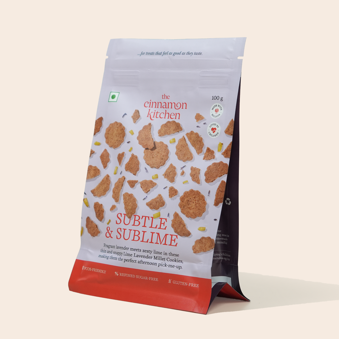 Lime Lavender Millet Cookies