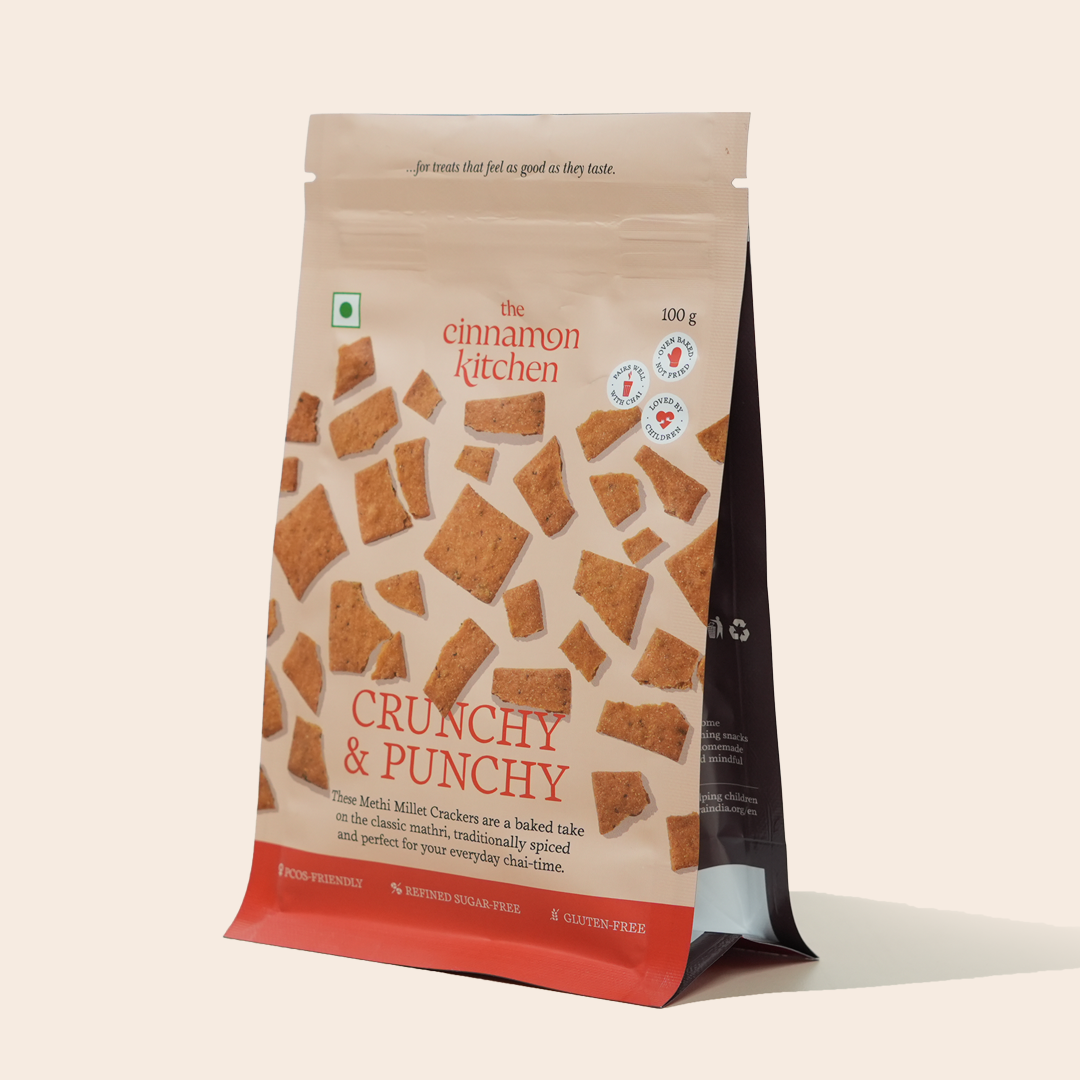 Methi Millet Crackers