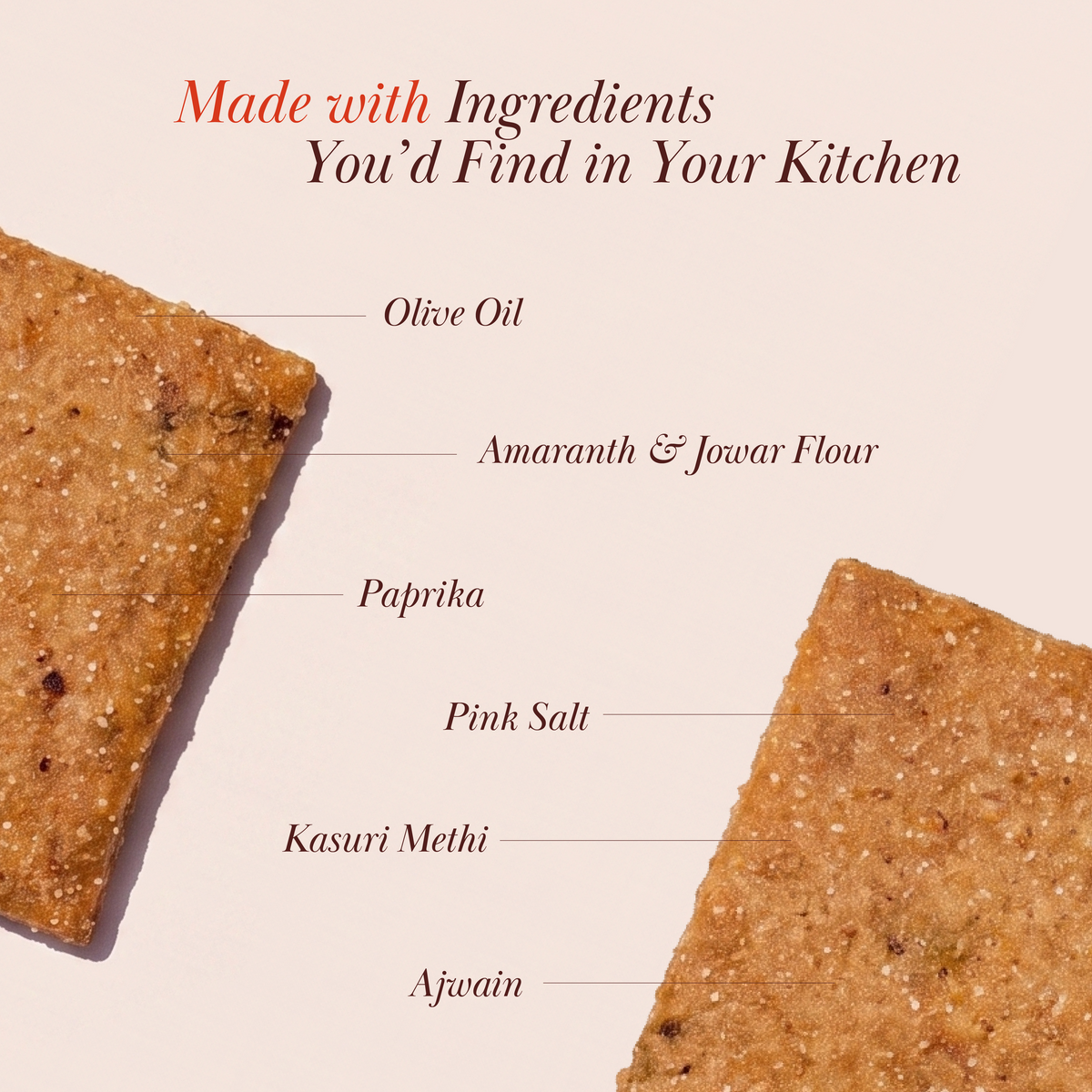 Methi Millet Crackers