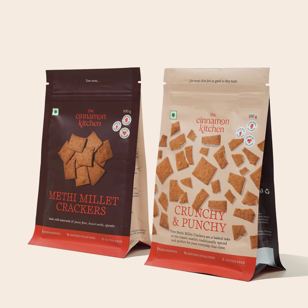 Methi Millet Crackers