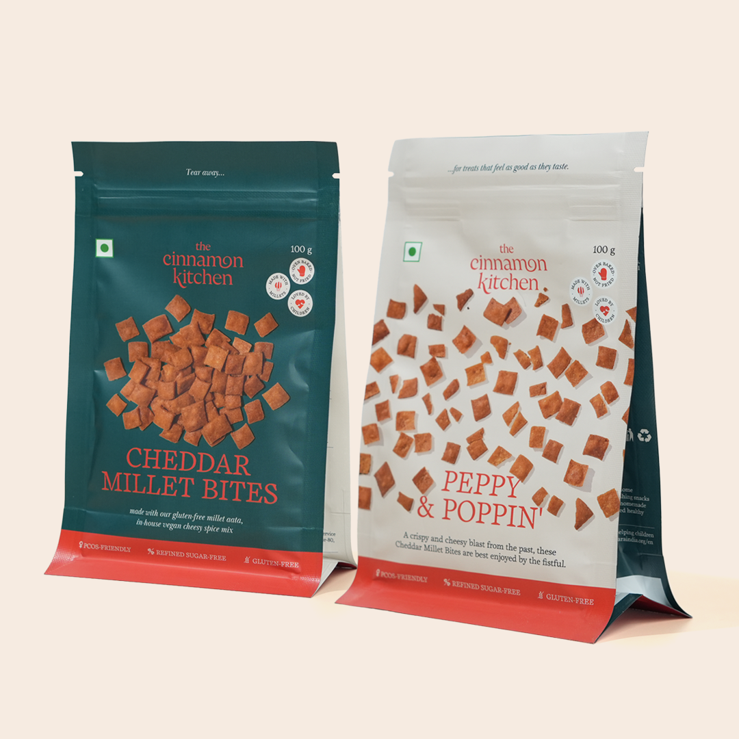 Cheddar Millet Bites