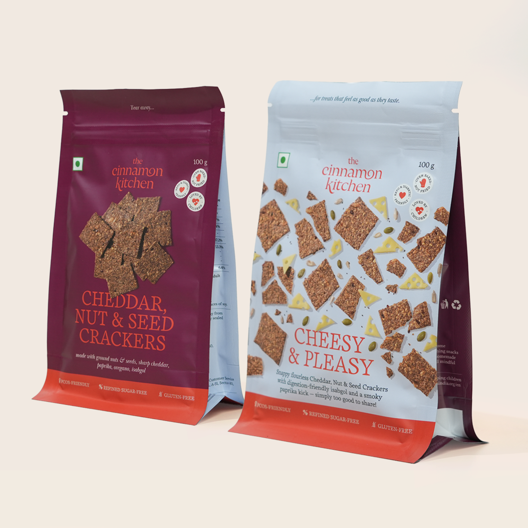 Cheddar Nut & Seed Crackers