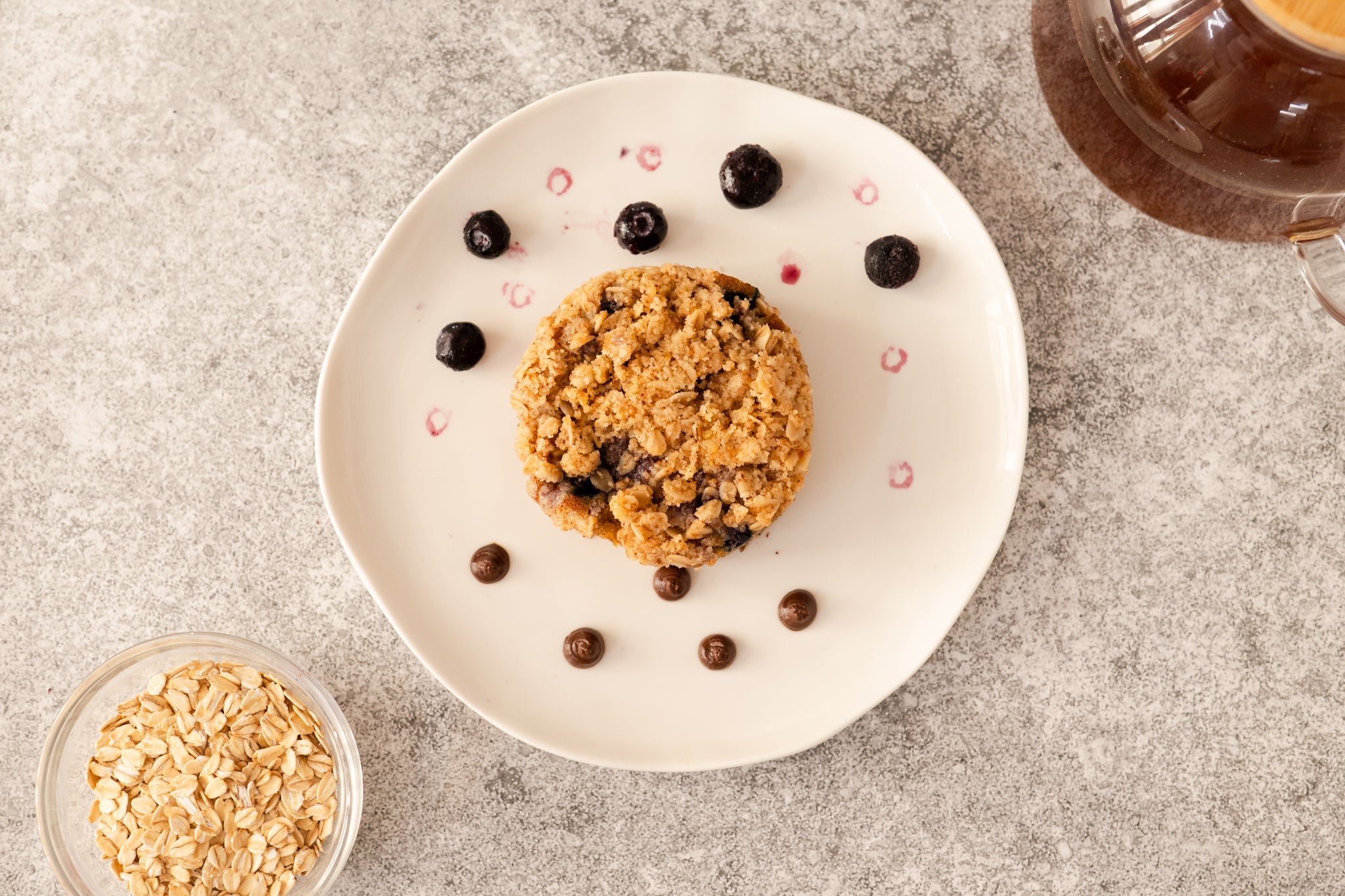Apple & Blueberry Crumble Cake
