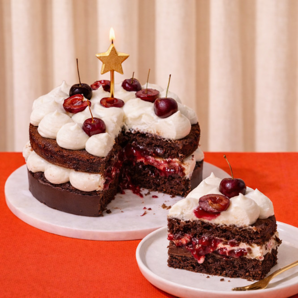 Cherry & Cacao Millet Cake