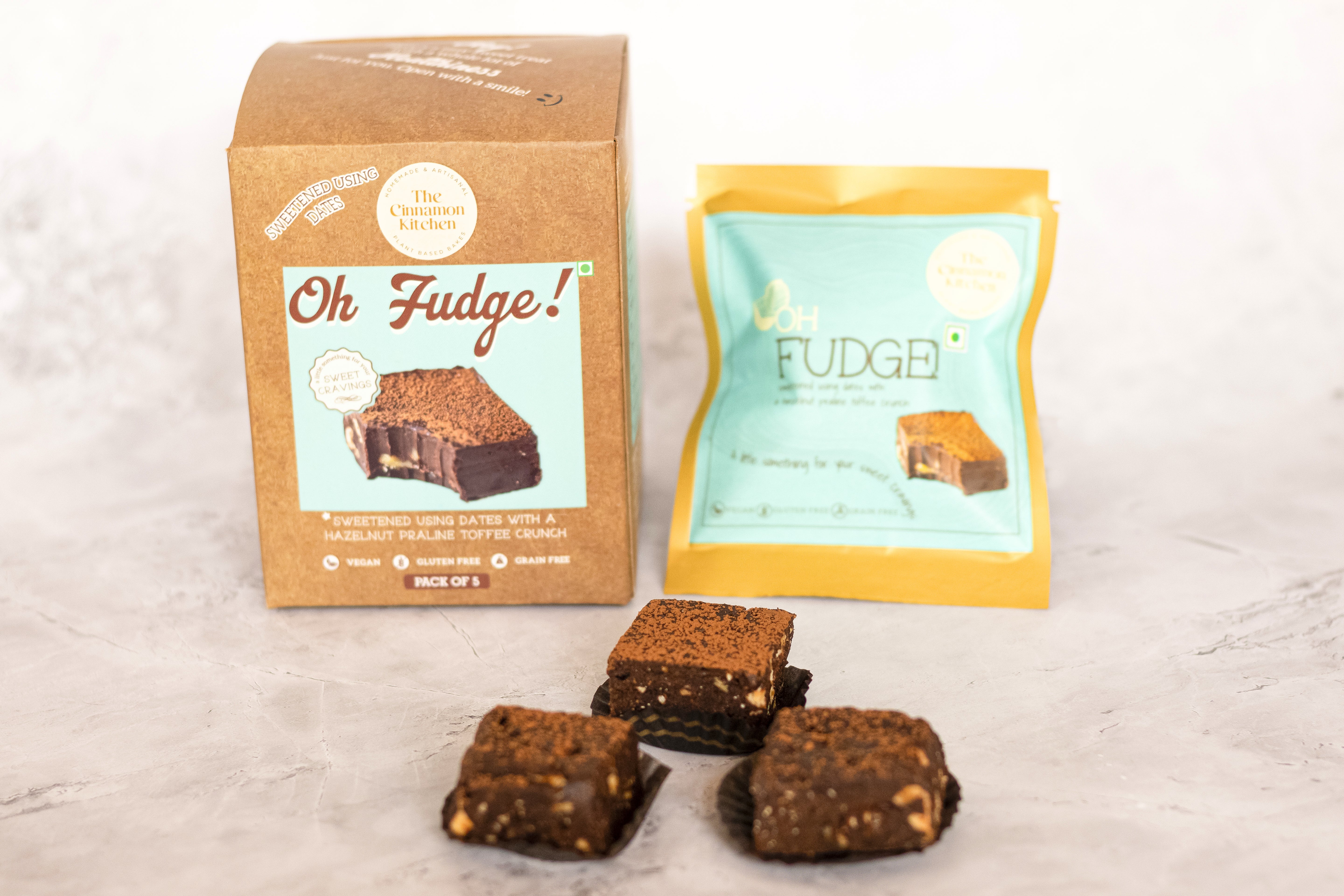 Cacao, Hazelnut & Date Fudge