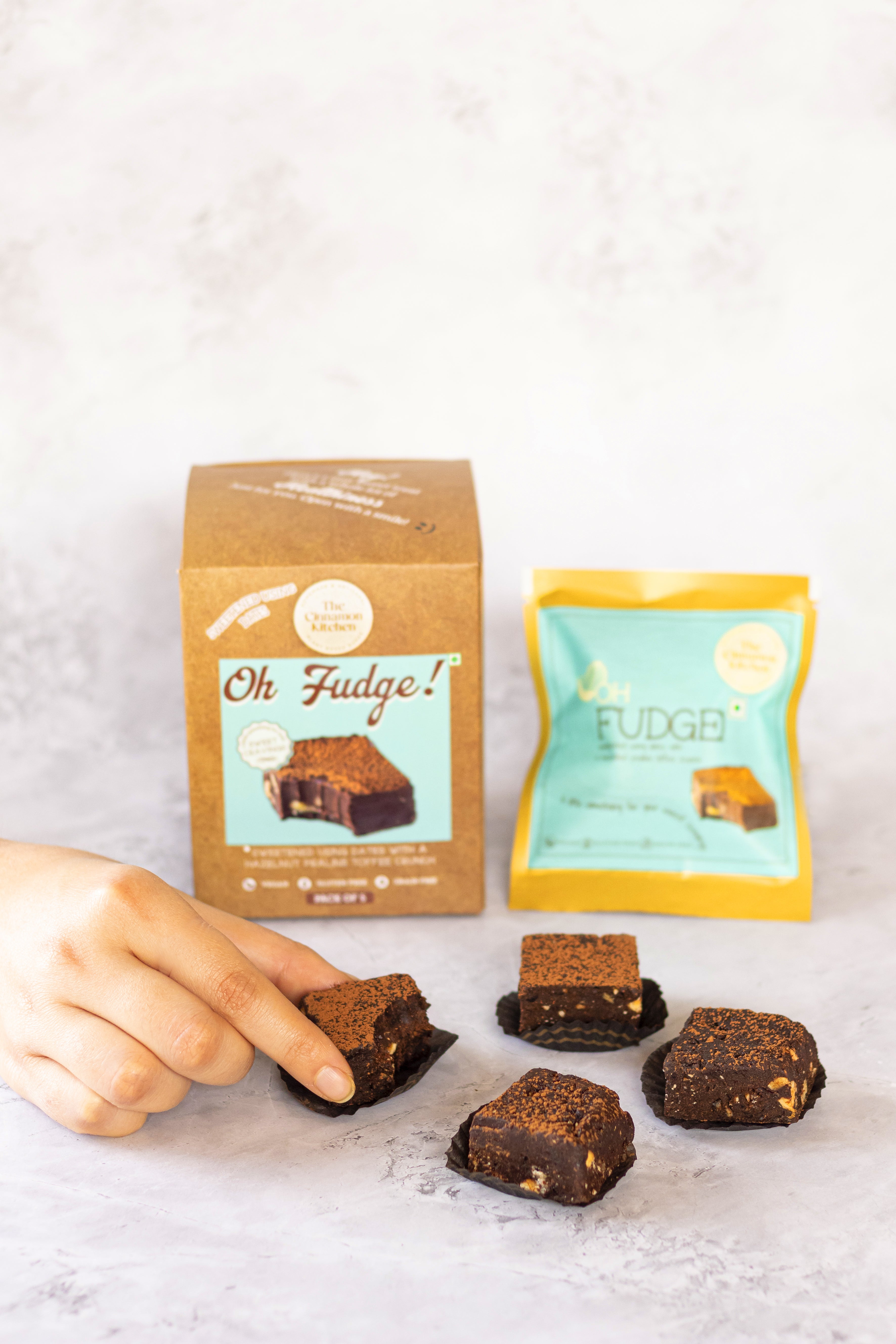 Cacao, Hazelnut & Date Fudge