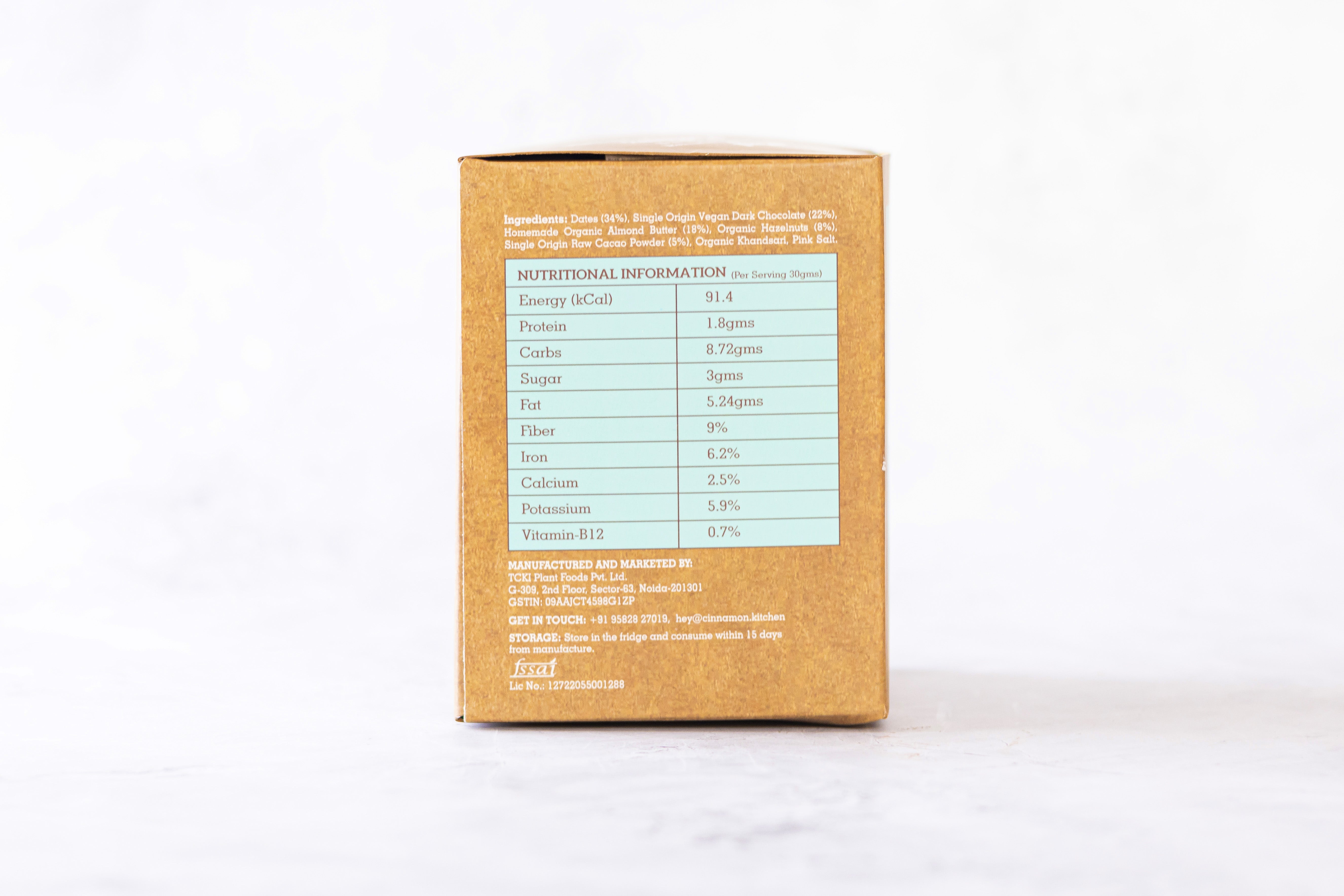 Cacao, Hazelnut & Date Fudge