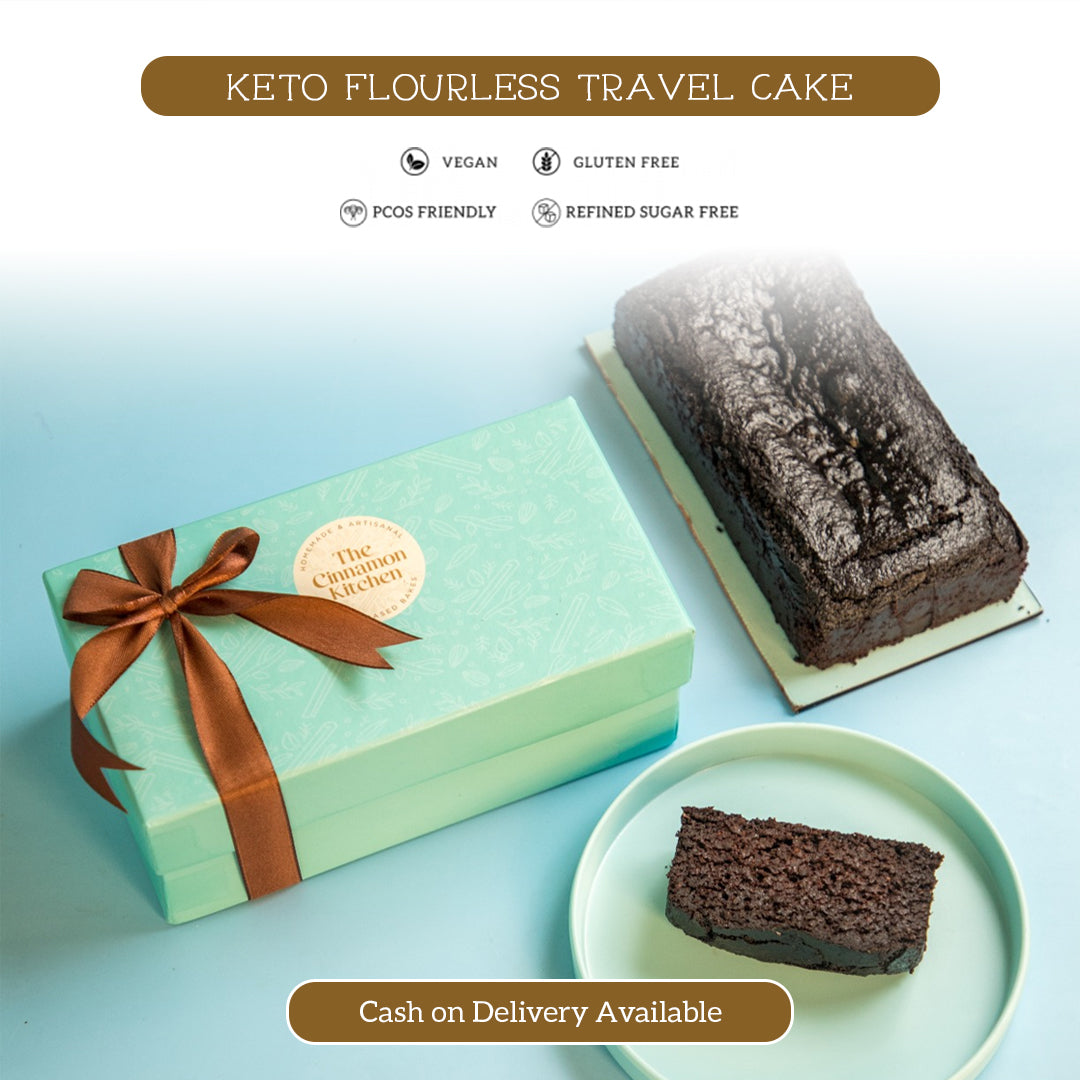 Sugar-Free & Flourless Cacao Travel Cake