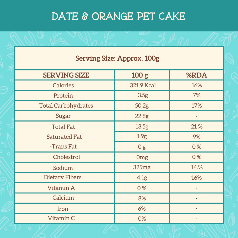 Date & Orange Dog Cake