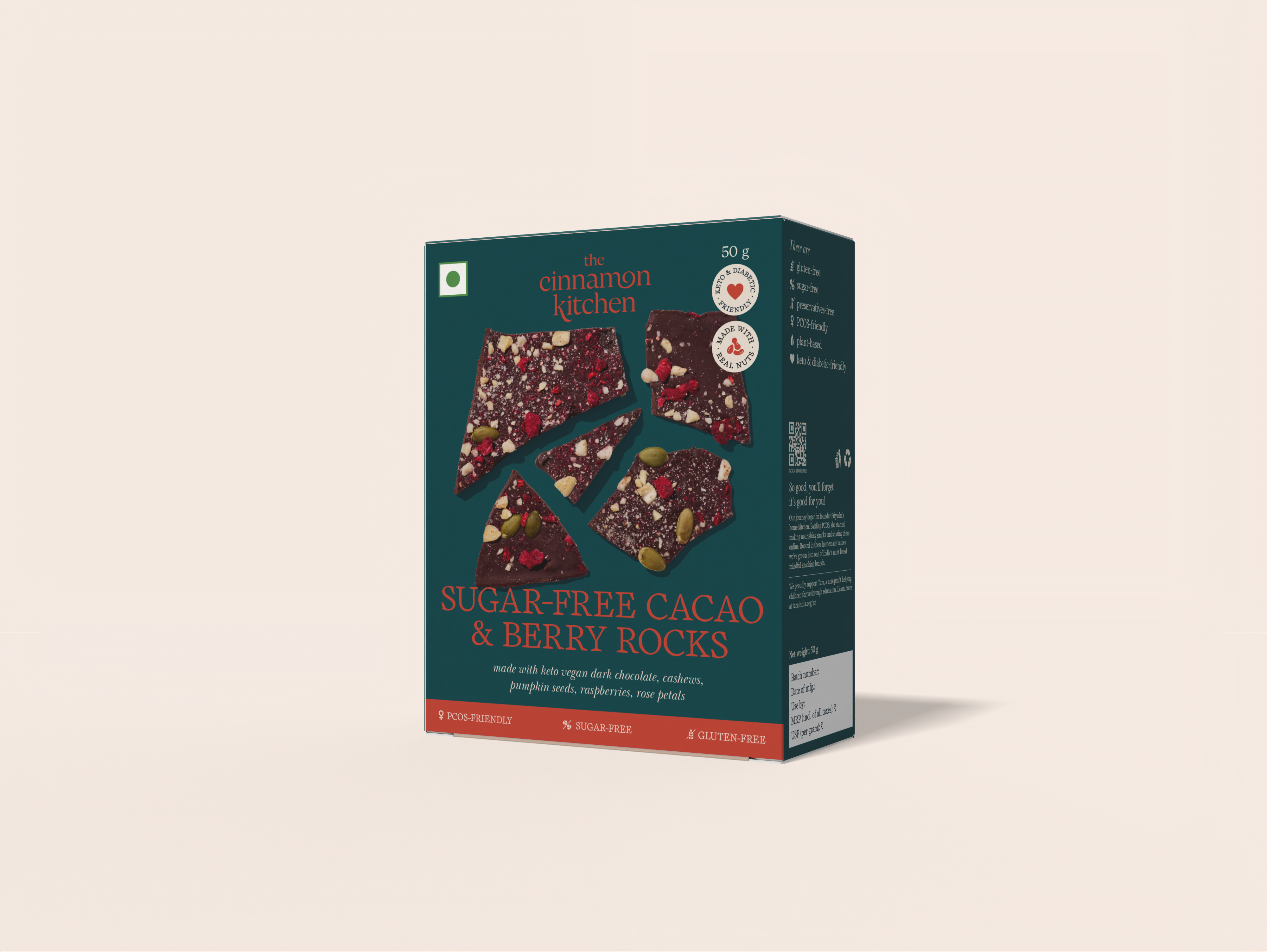 Sugar-Free Cacao & Berry Rocks