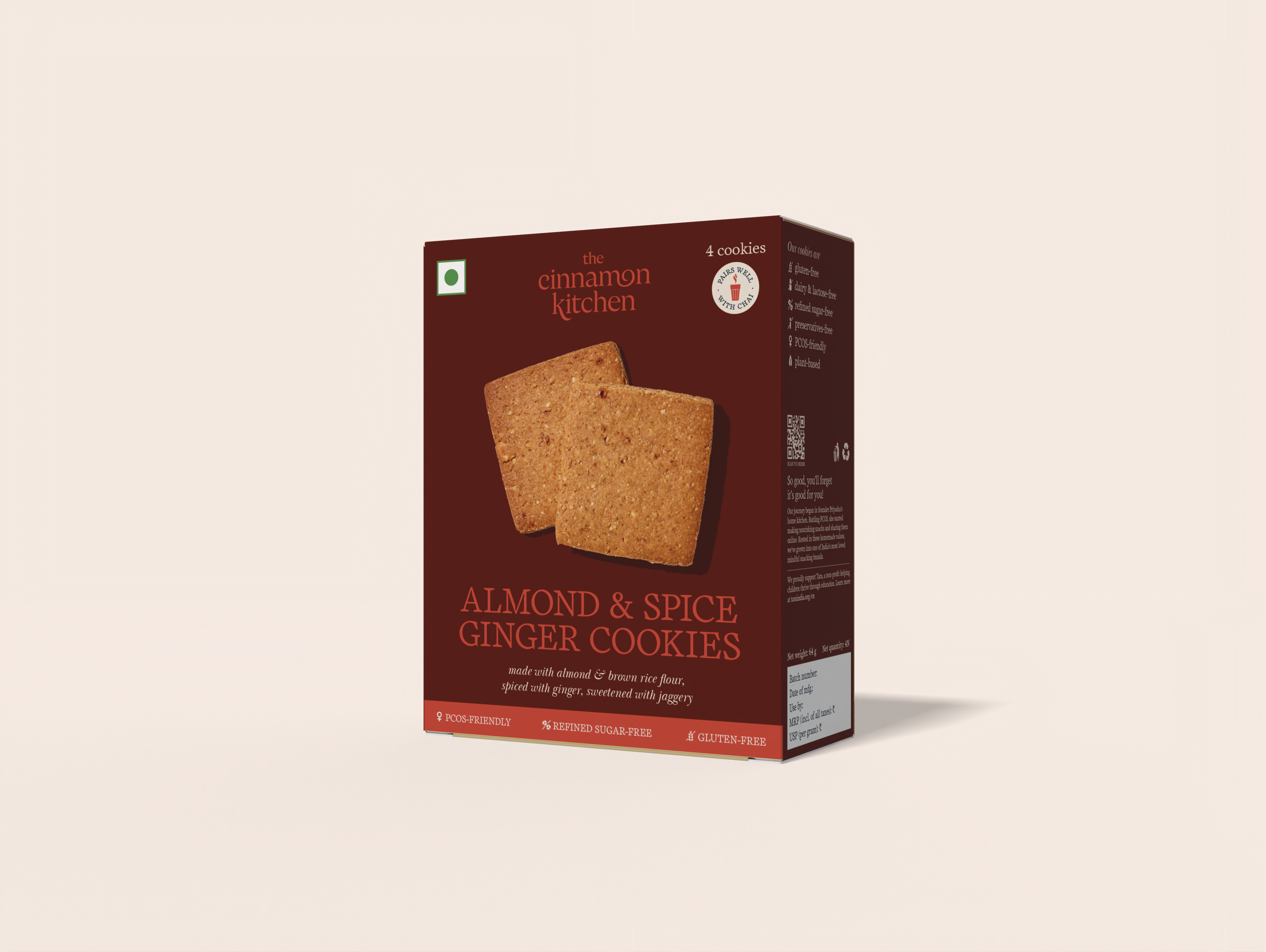 Almond & Spice Ginger Cookies