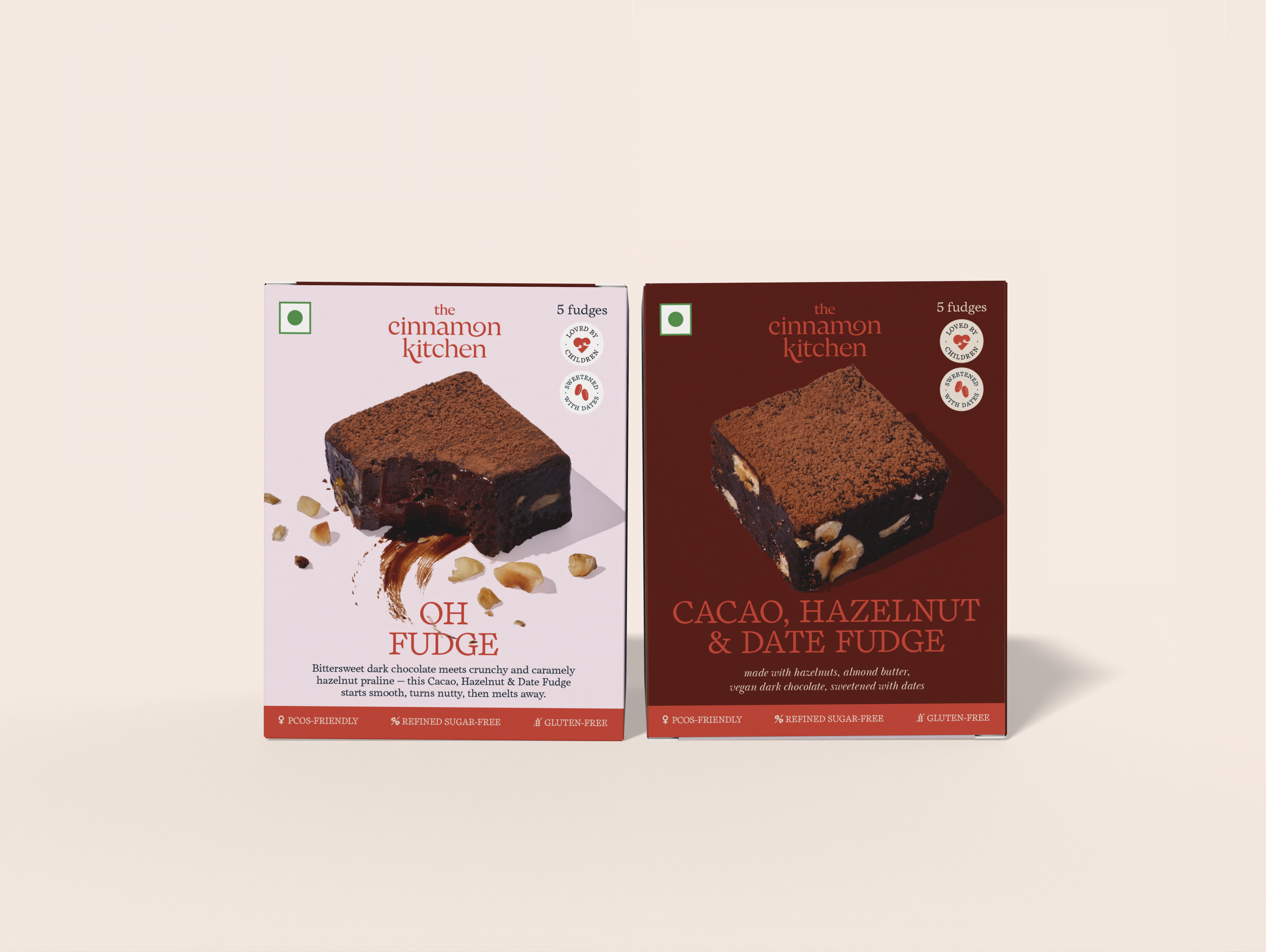 Cacao, Hazelnut & Date Fudge