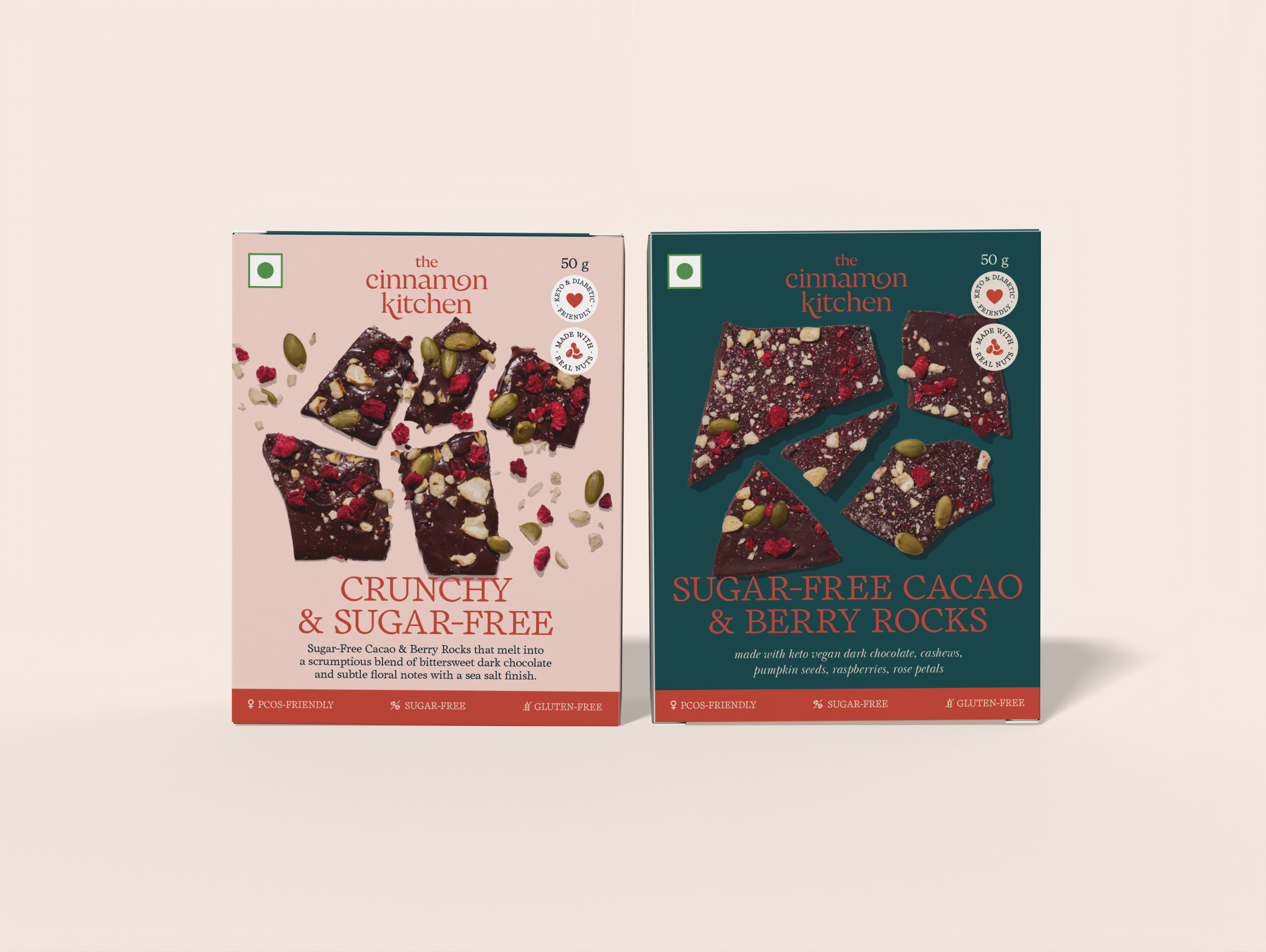 Sugar-Free Cacao & Berry Rocks