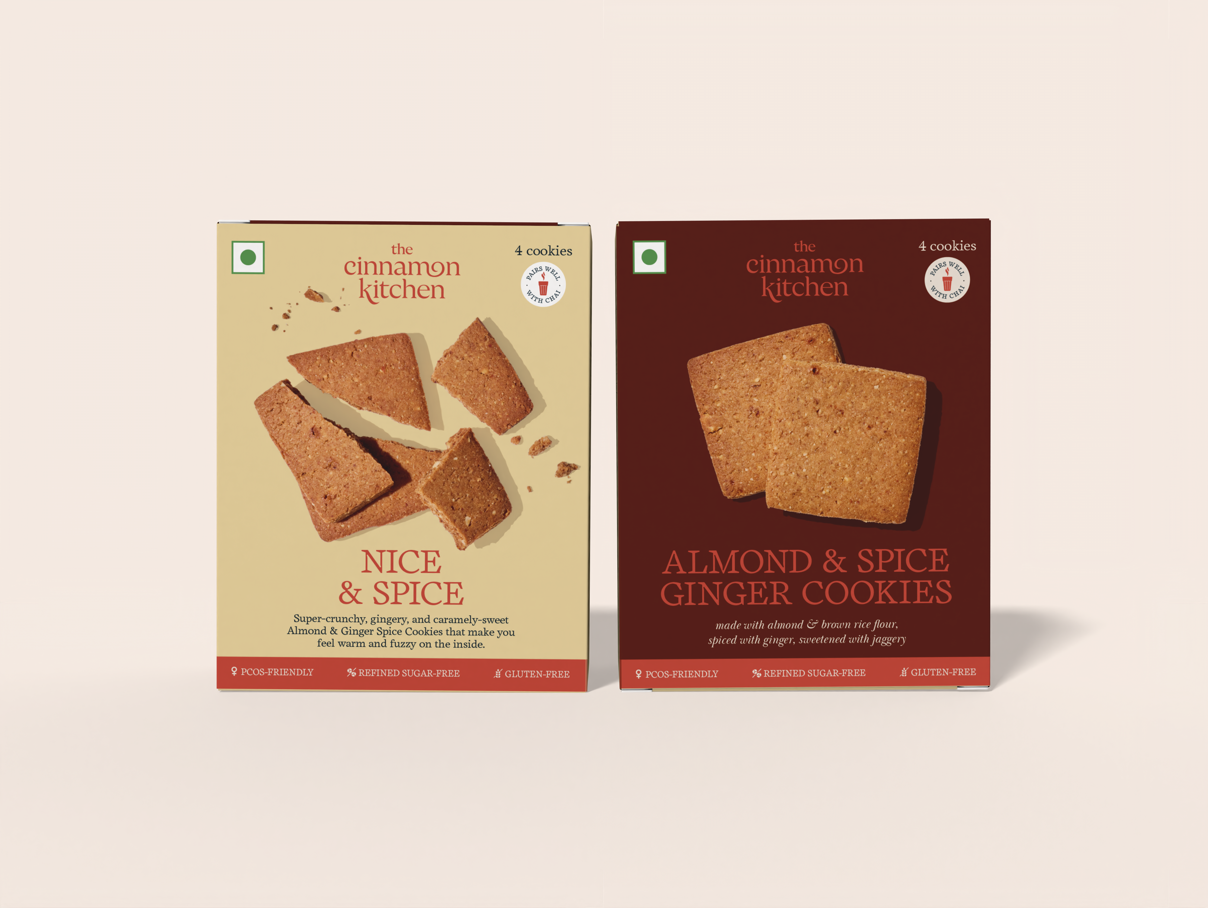 Almond & Spice Ginger Cookies