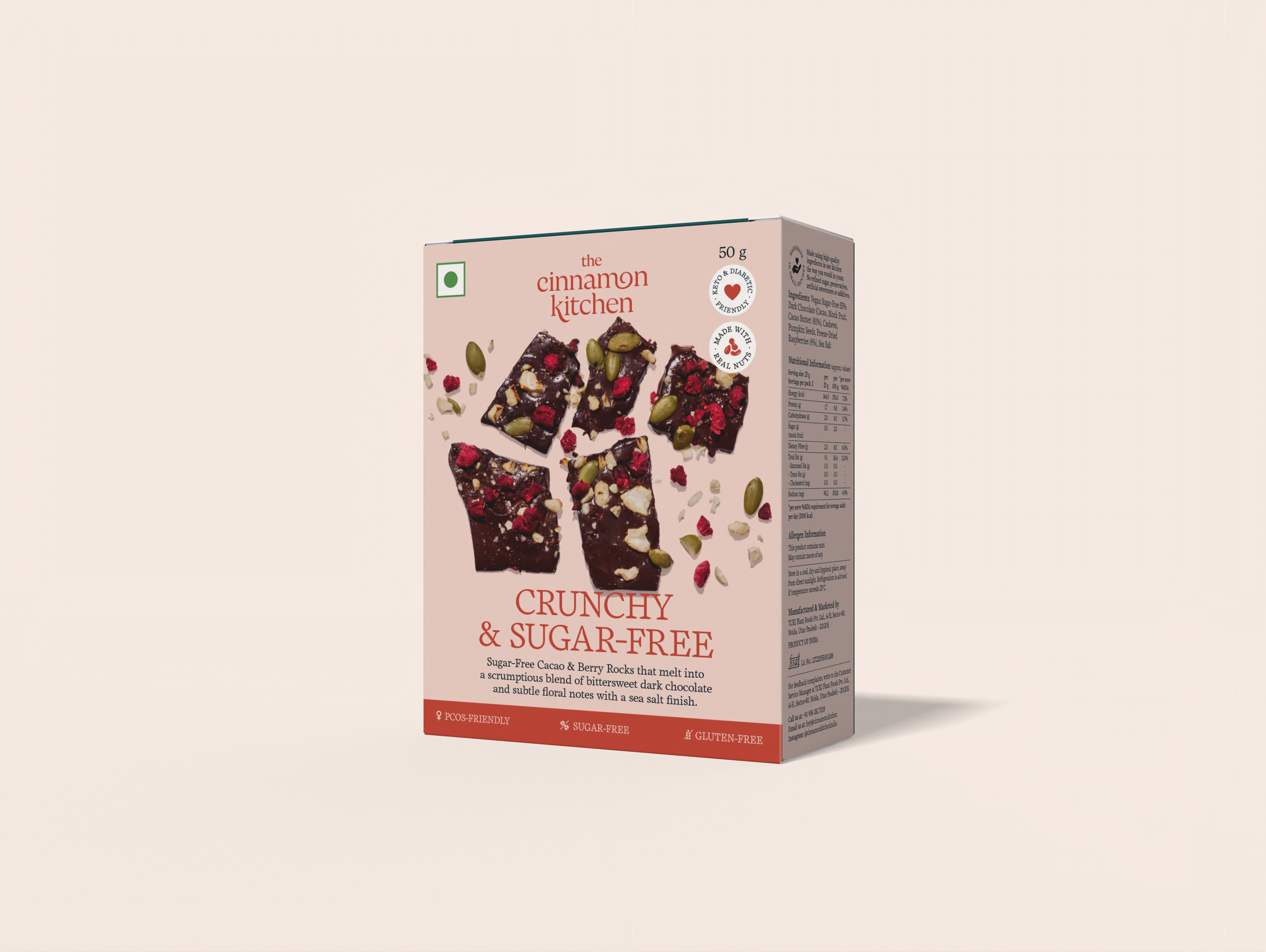 Sugar-Free Cacao & Berry Rocks