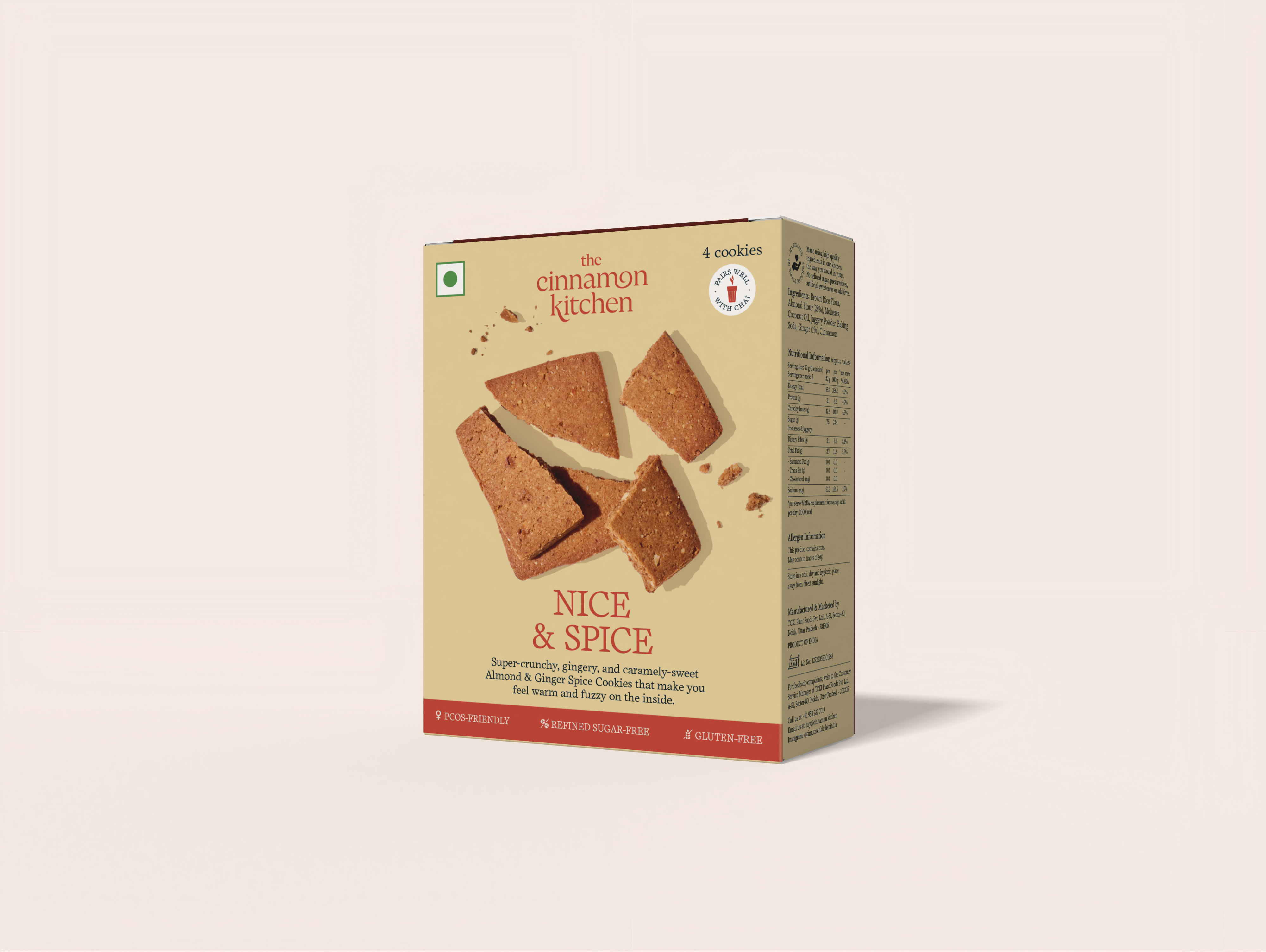 Almond & Spice Ginger Cookies