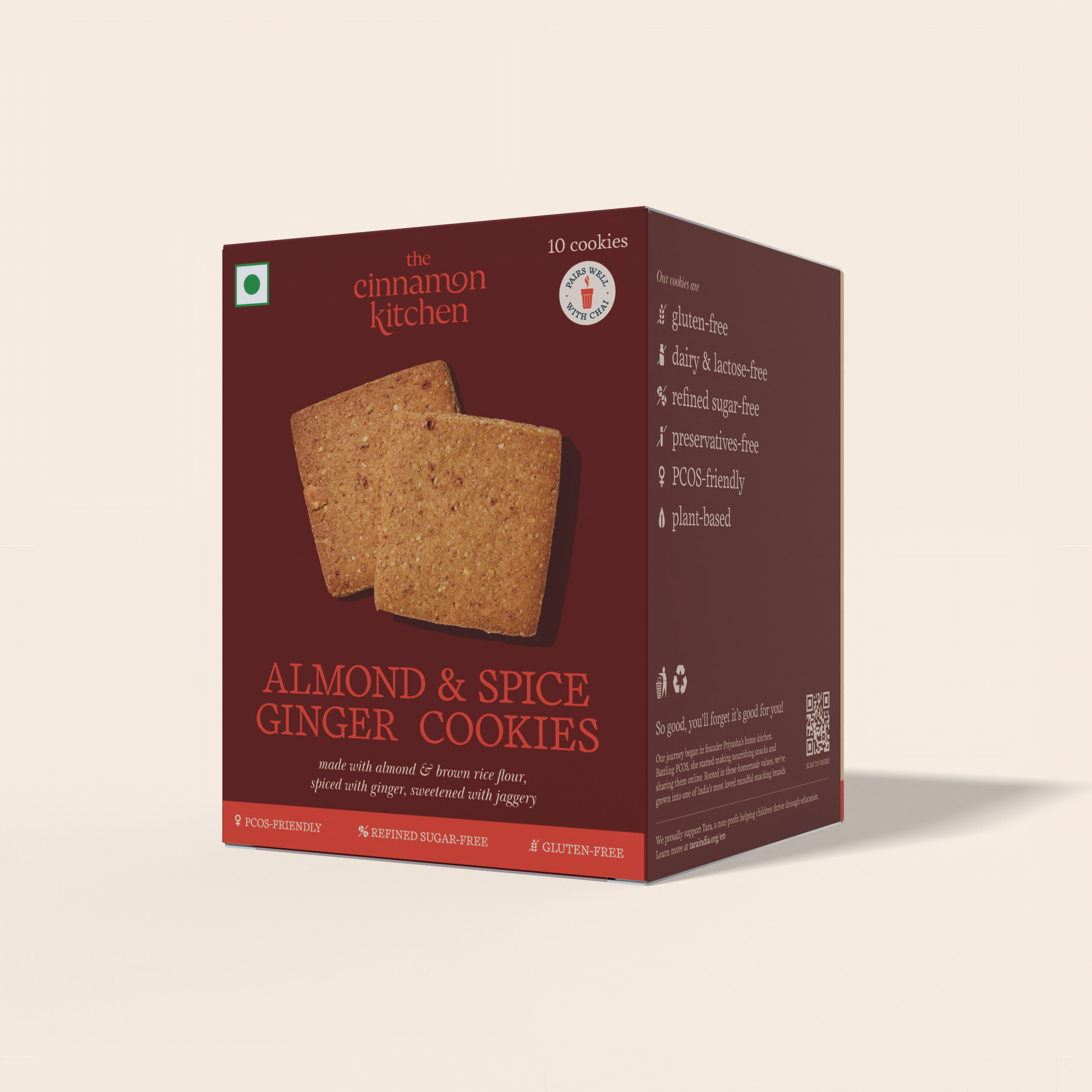 Almond & Spice Ginger Cookies